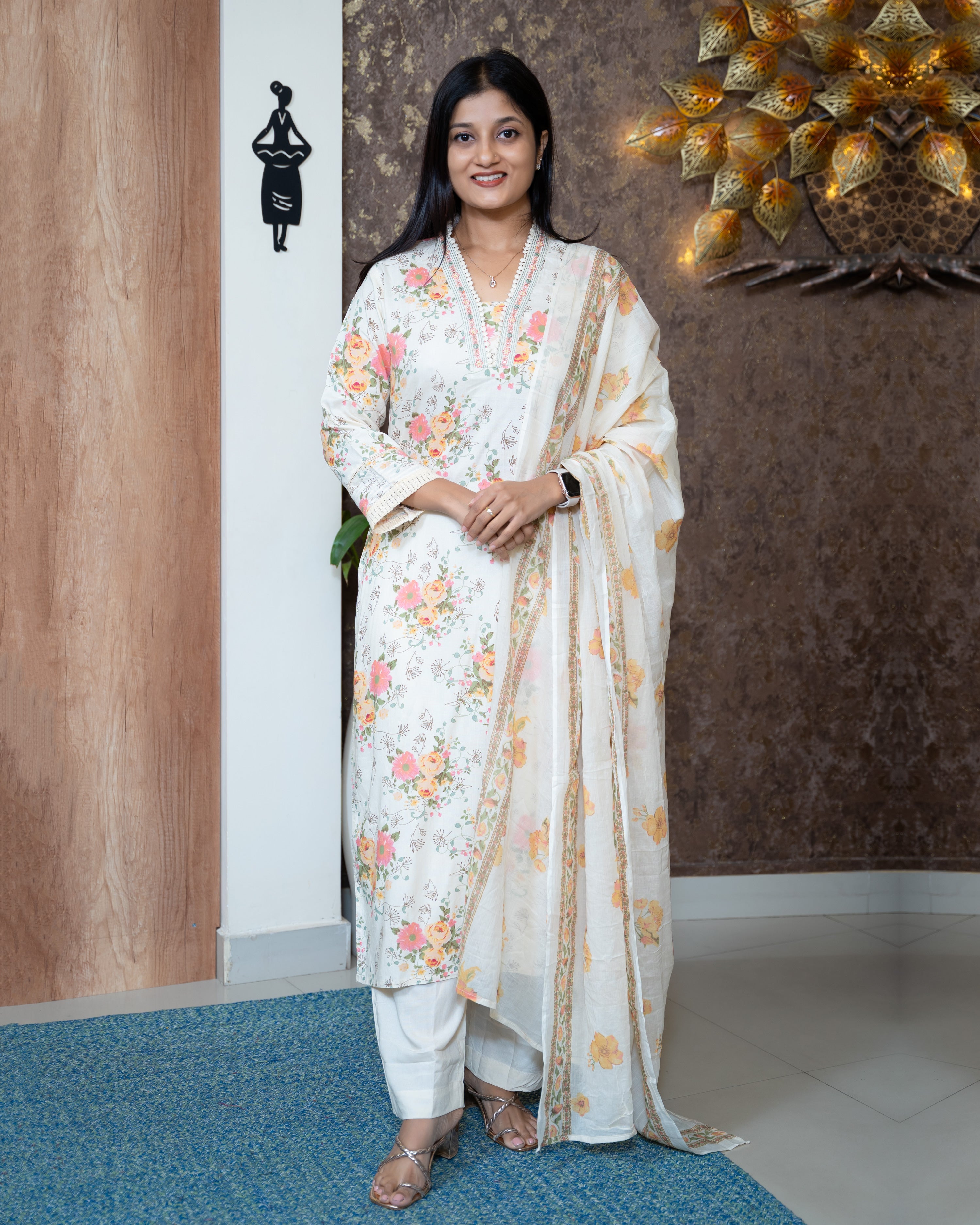 Load image into Gallery viewer, Rayon Cotton Suit-8151
