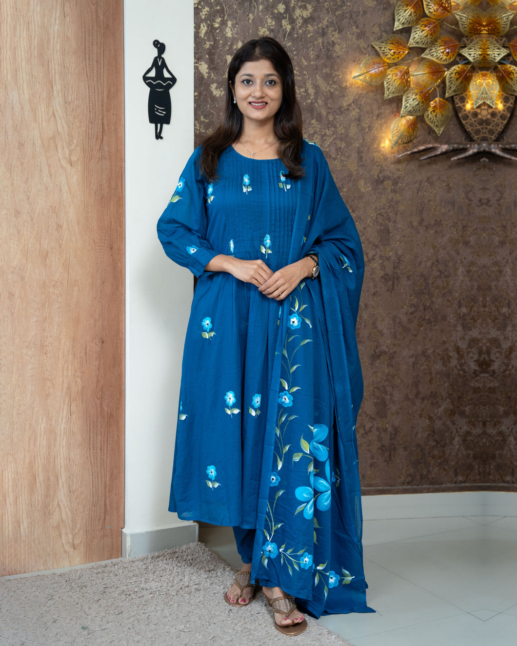 Mul Cotton Kurti Set-3896