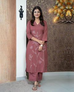 Pure Cotton Co-Ord Set-3895