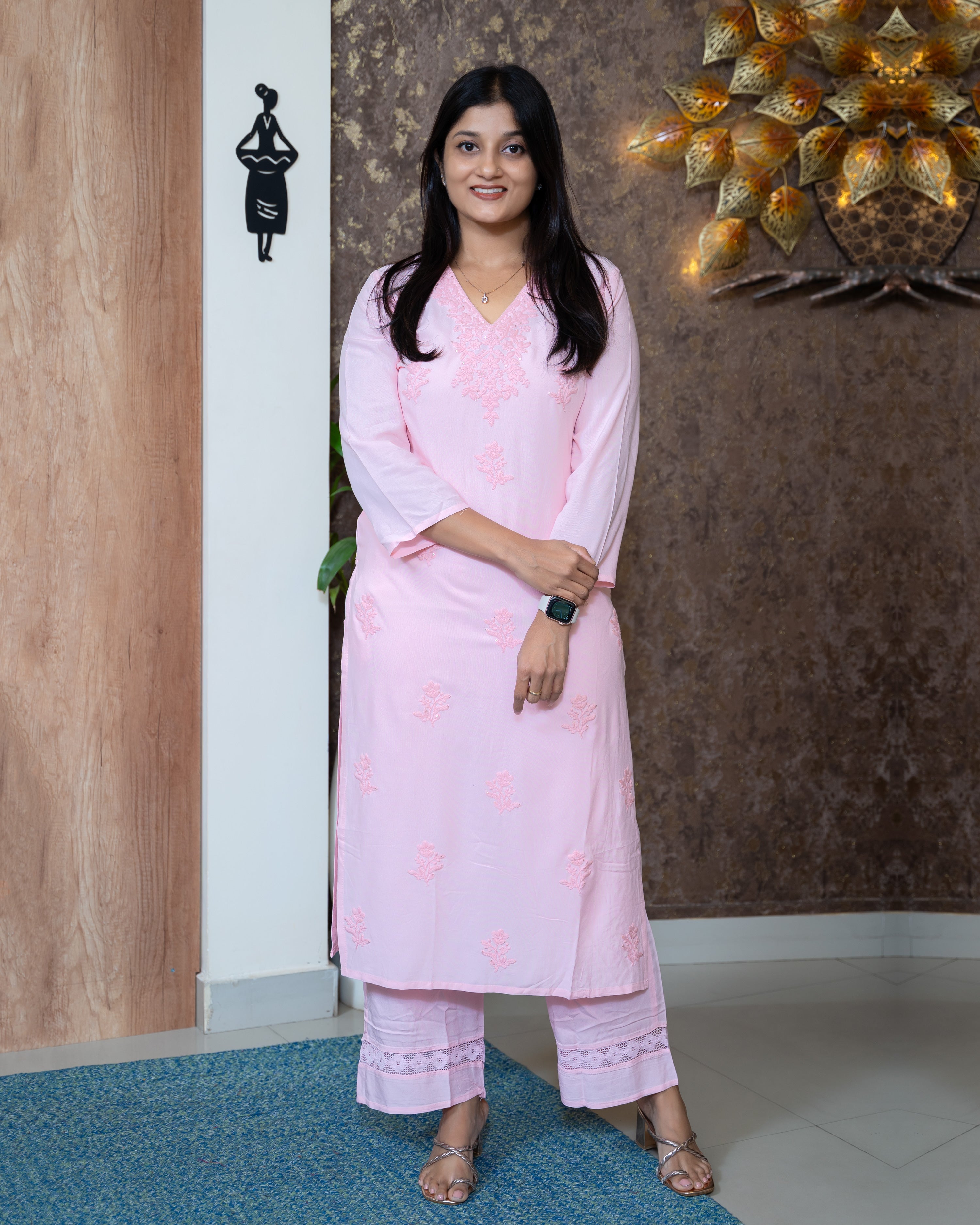 Load image into Gallery viewer, Rayon Co-Ord Set-8150
