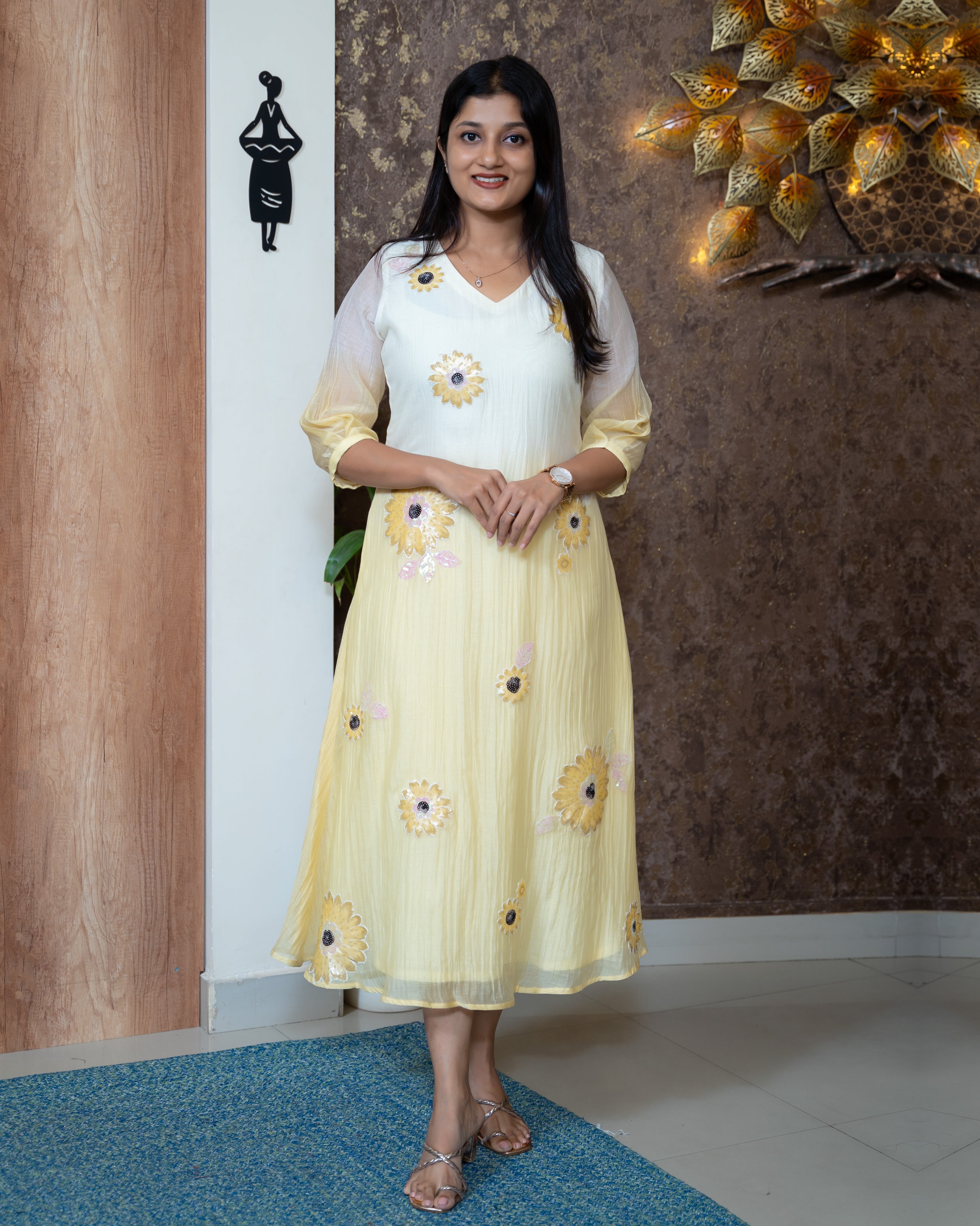 Load image into Gallery viewer, Mul Chanderi Designer Kurti(Pre-Order)-1058
