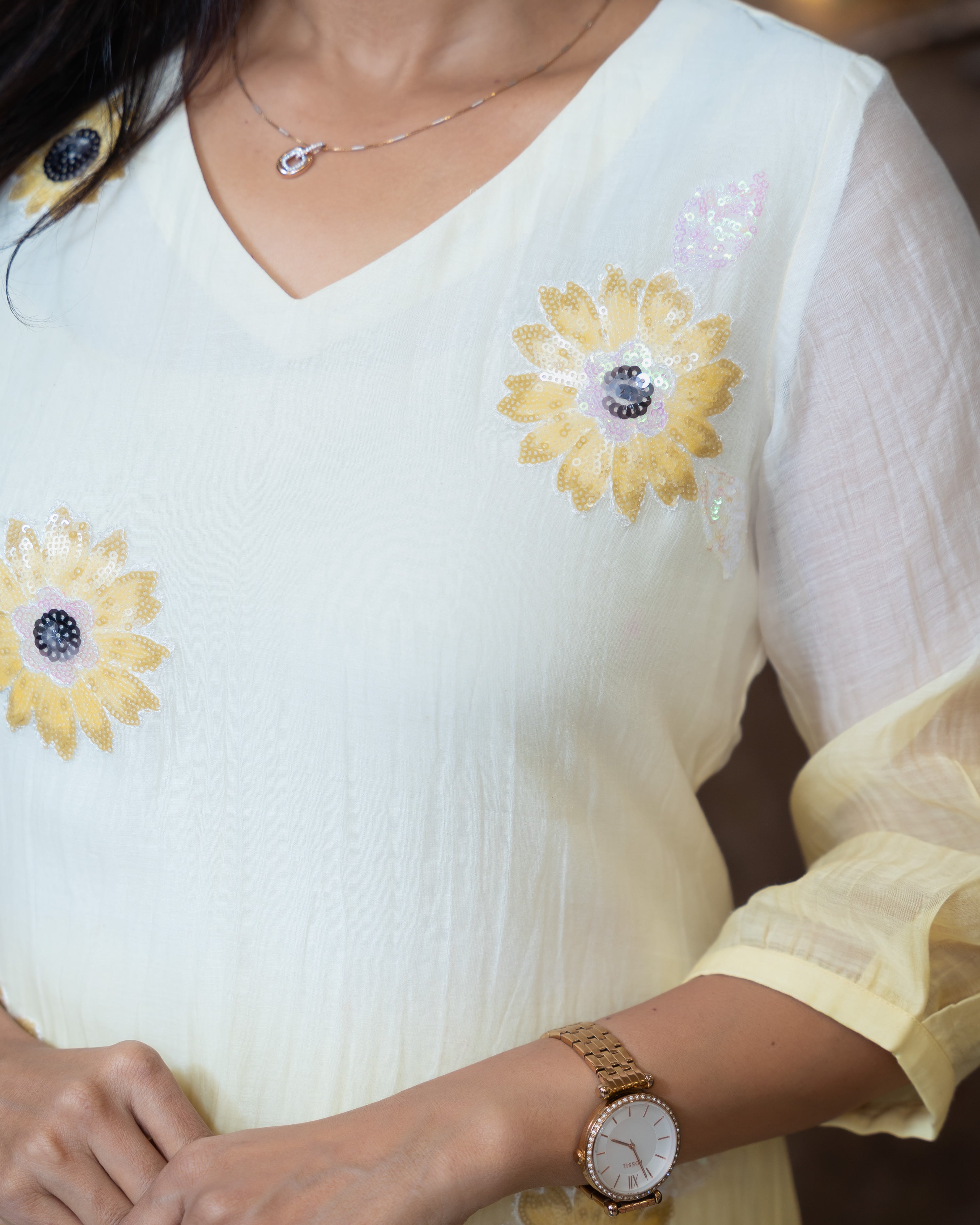 Load image into Gallery viewer, Mul Chanderi Designer Kurti(Pre-Order)-1058
