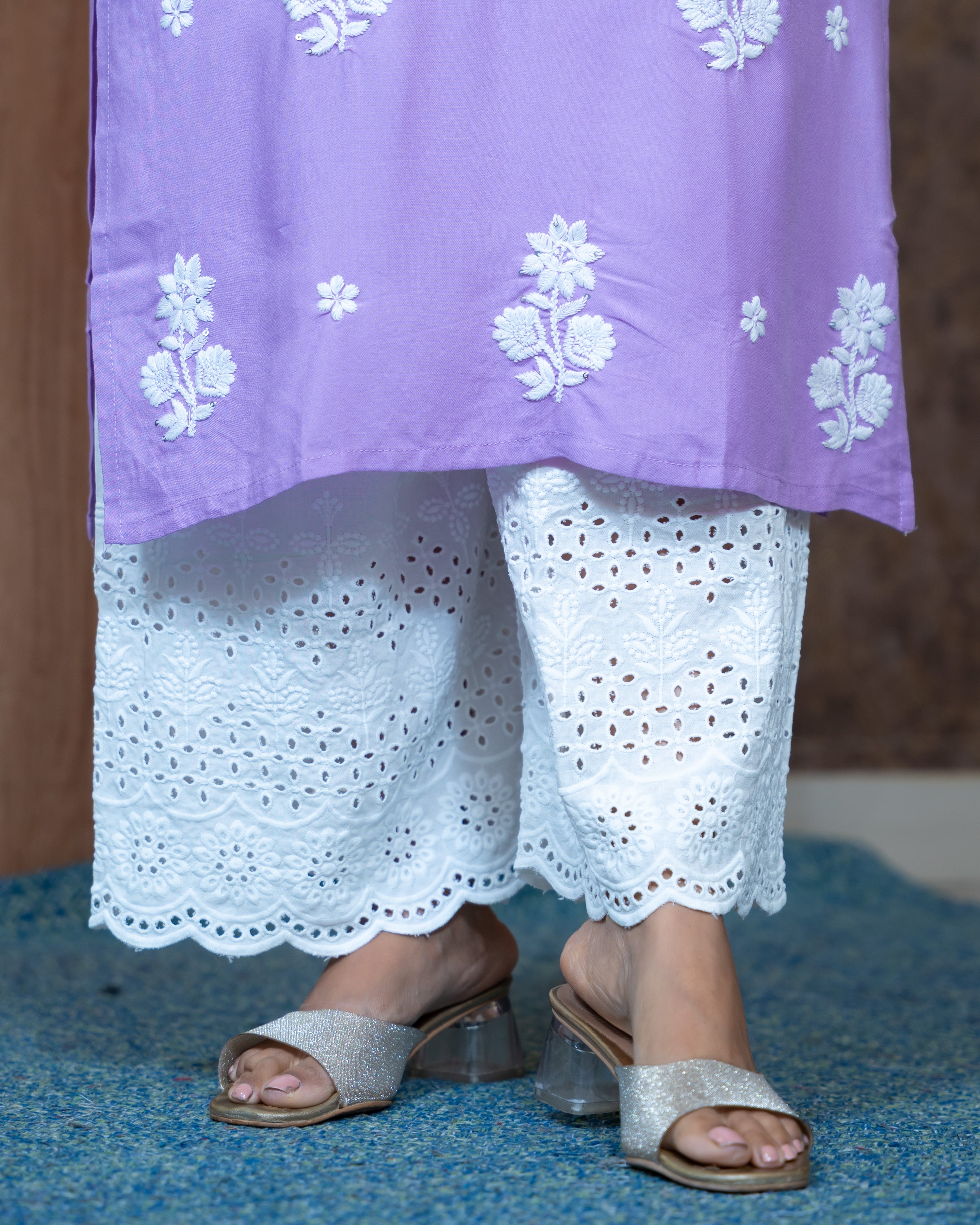 Load image into Gallery viewer, Rayon Cotton Co-Ord Set-8152
