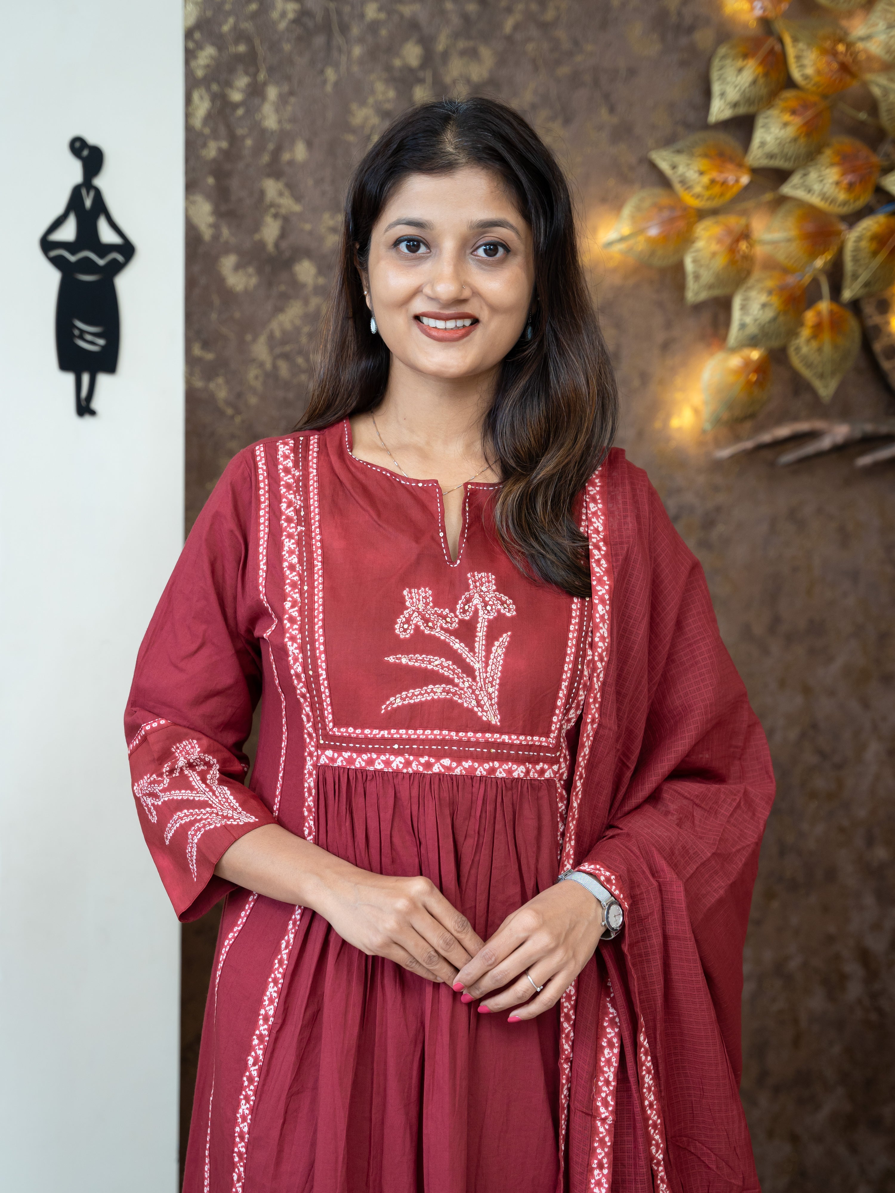 Load image into Gallery viewer, Pure Cotton Kurti Set-3919
