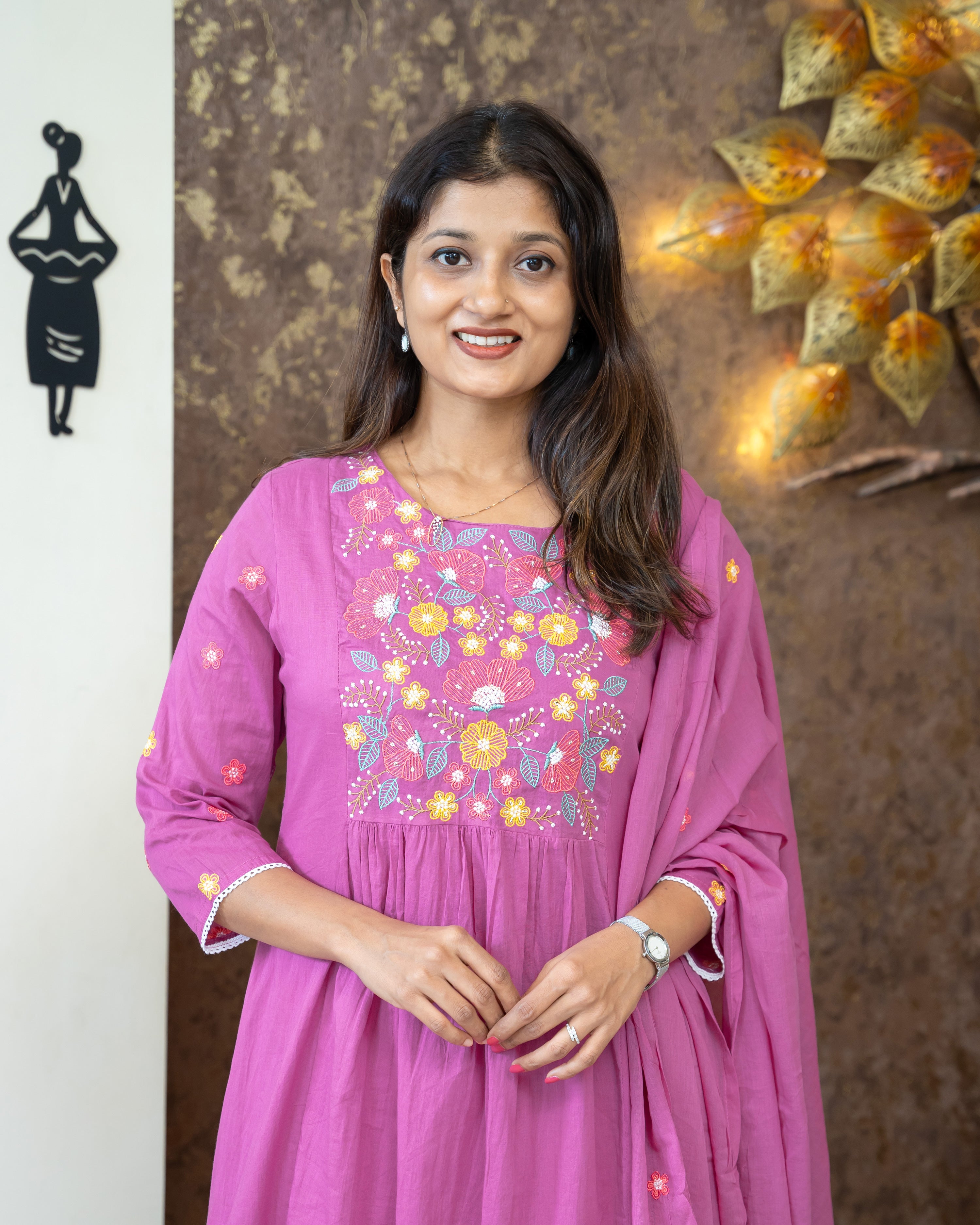 Load image into Gallery viewer, Pure Cotton Kurti Set-3932
