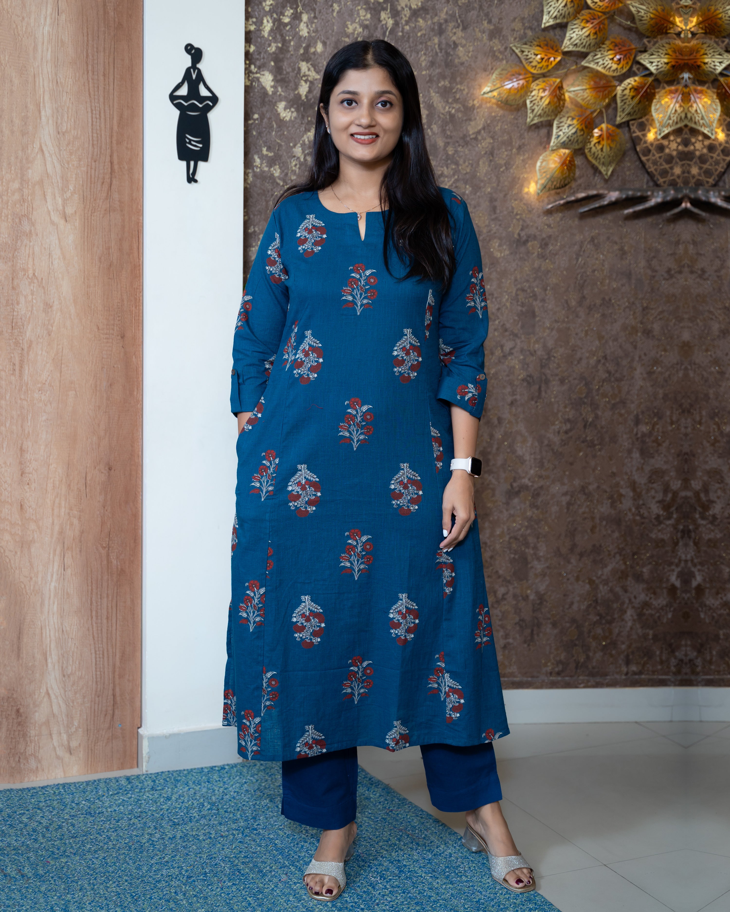 Load image into Gallery viewer, Cotton Kurti-8256
