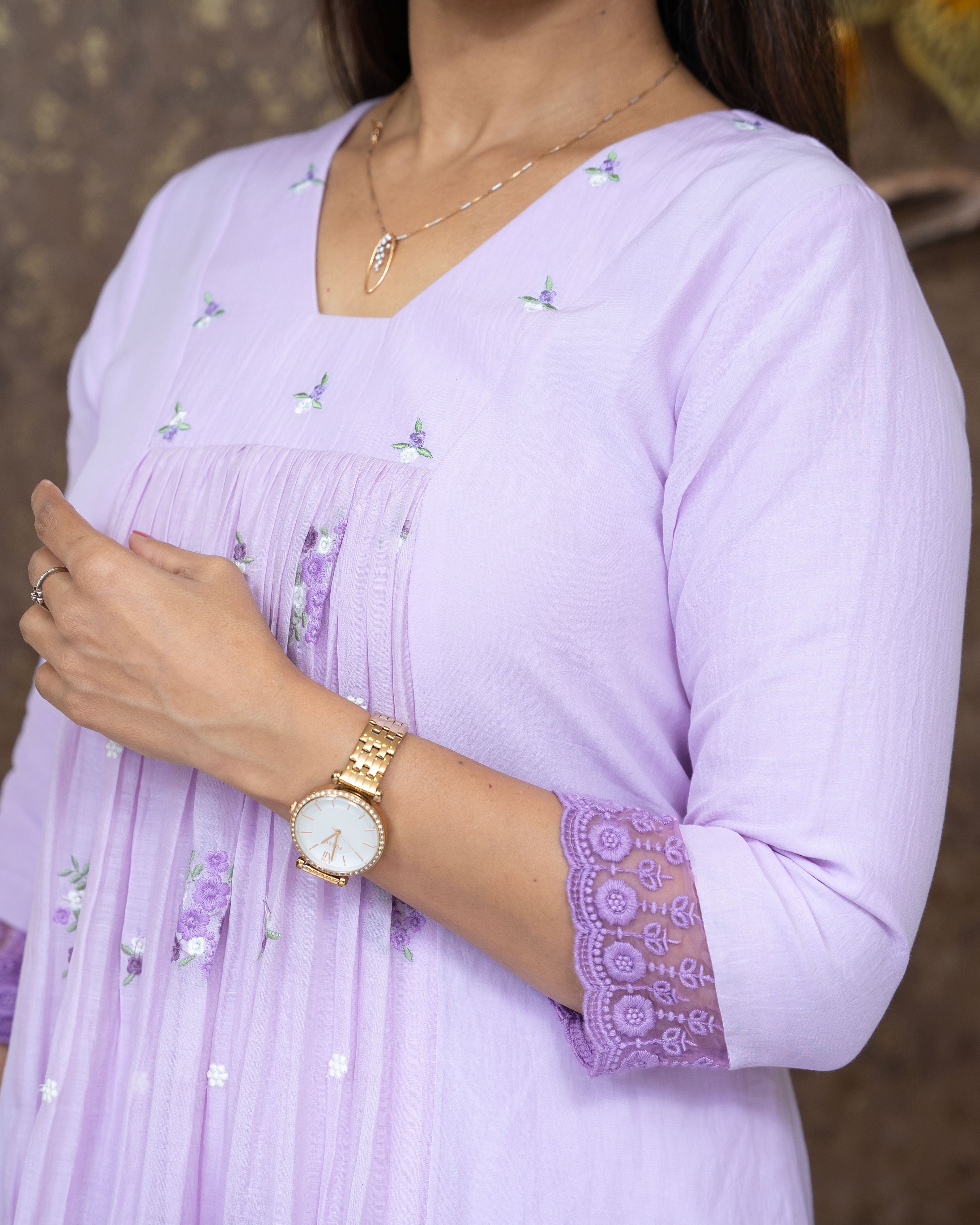 Load image into Gallery viewer, Mul Chanderi Designer Kurti(Pre-Order)-4007
