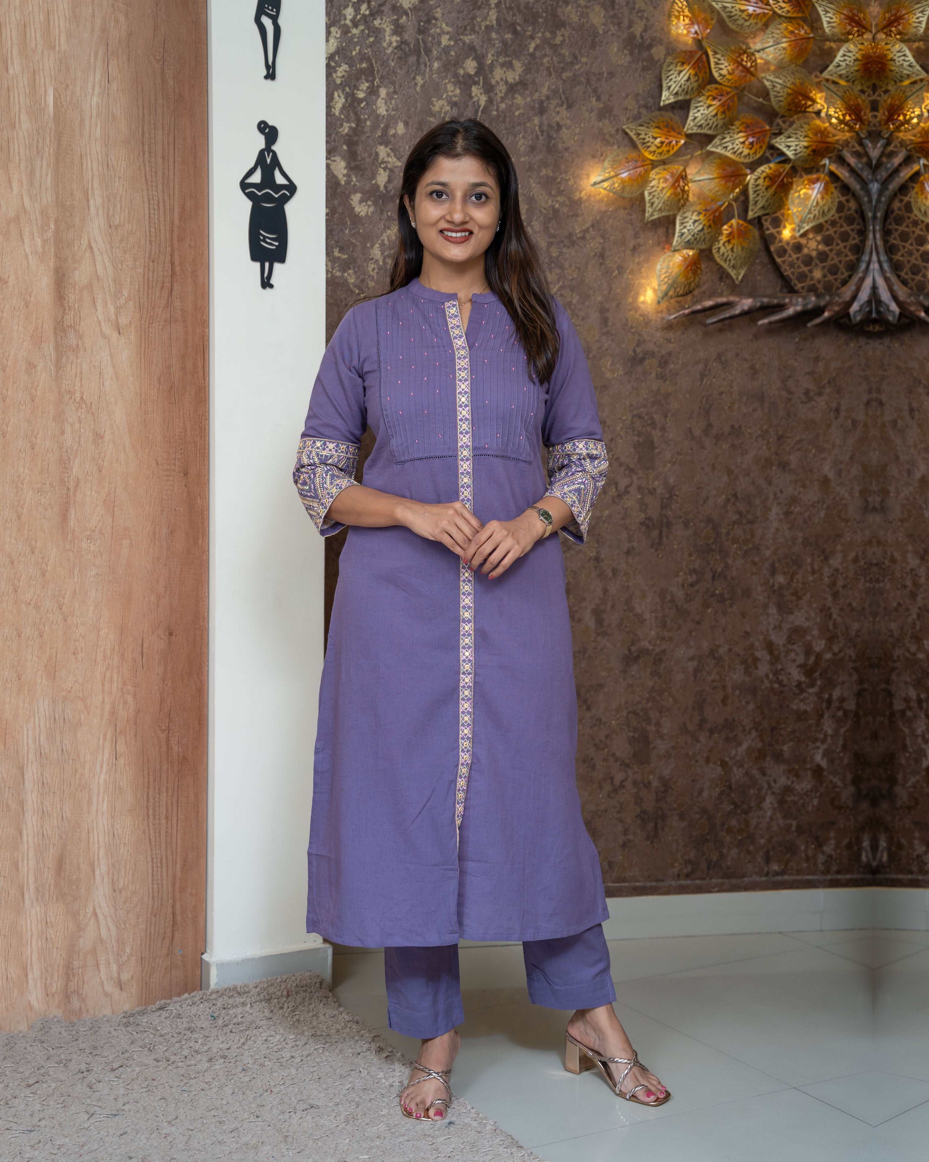 Load image into Gallery viewer, Pure Cotton Co-Ord Set-4012
