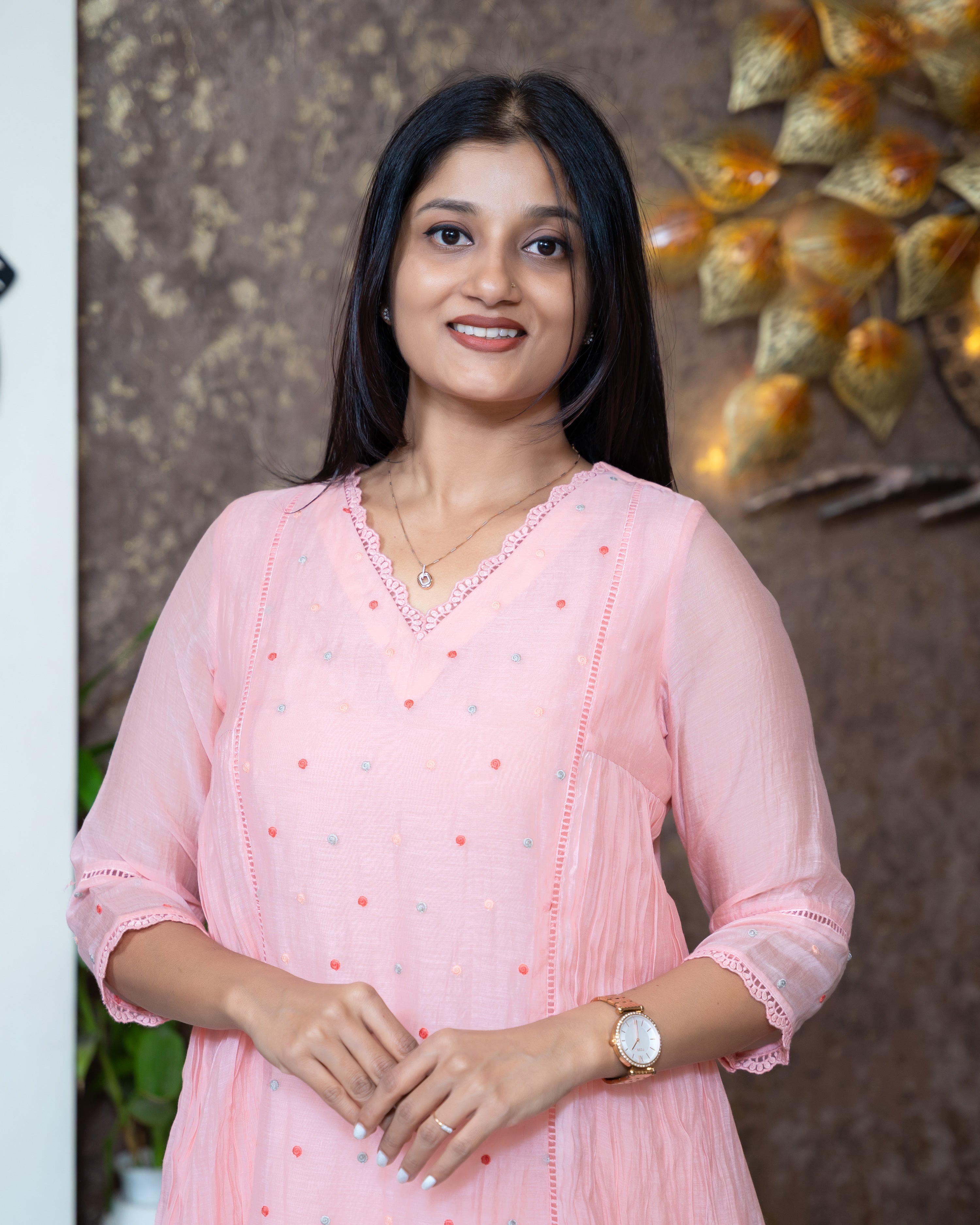 Load image into Gallery viewer, Mul Chanderi Designer Kurti(Pre-Order)-1066
