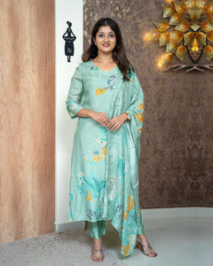 Muslin Silk Suit-4025