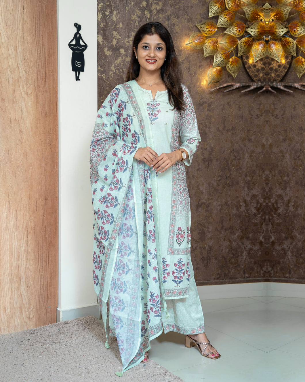 Pure Cotton Suit-4019