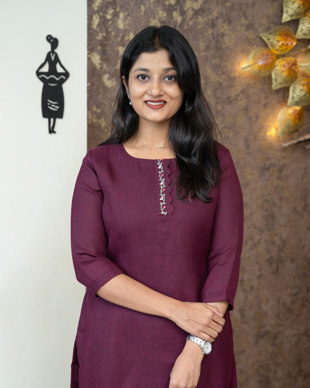 Linen Cotton Designer Kurti(Pre-Order)-4082