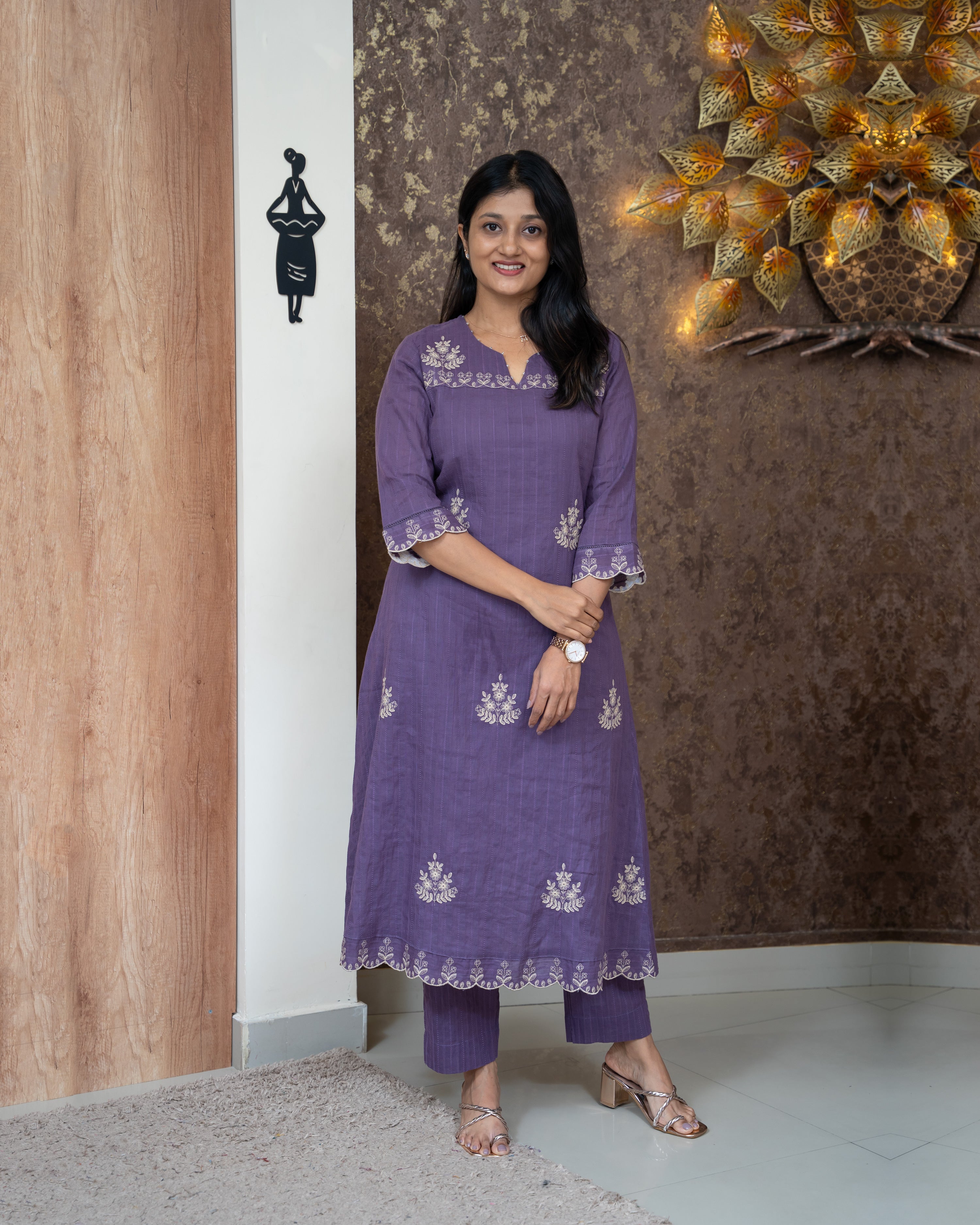 Load image into Gallery viewer, Pure Cotton Co-Ord Set-4127
