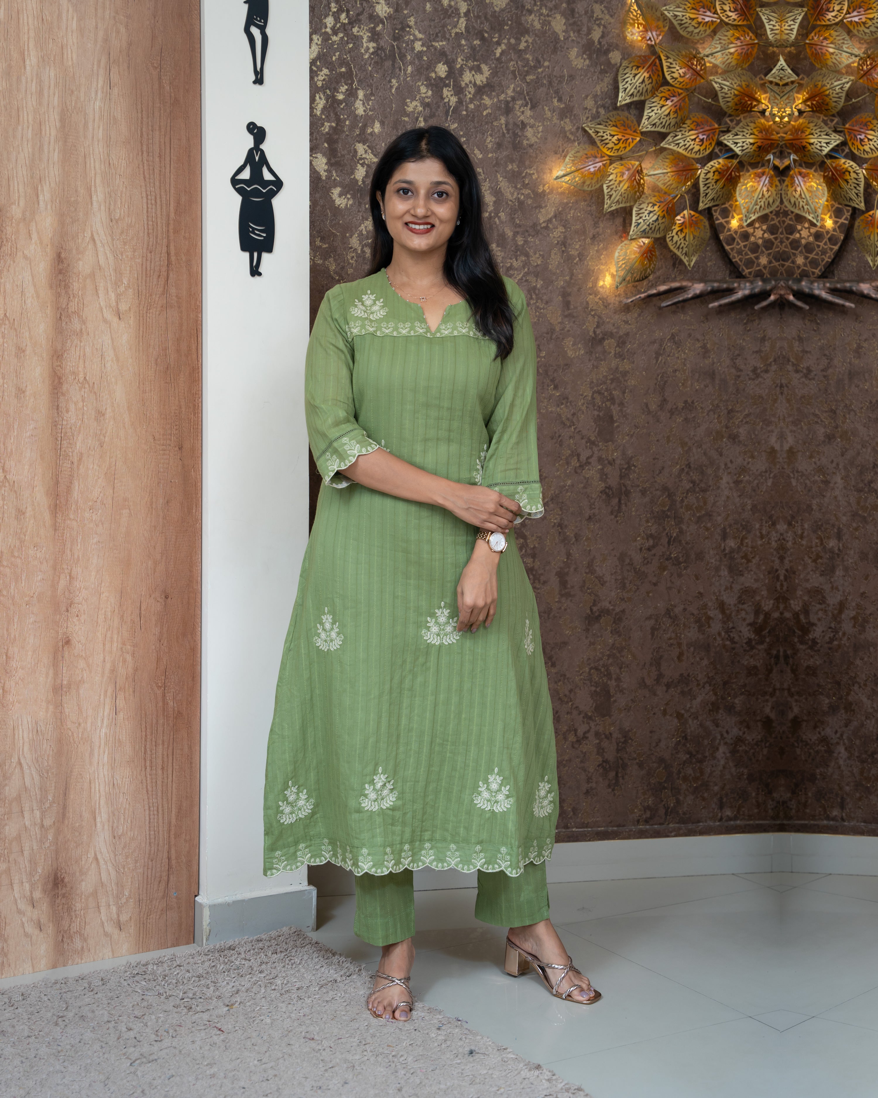 Load image into Gallery viewer, Pure Cotton Co-Ord Set-4127
