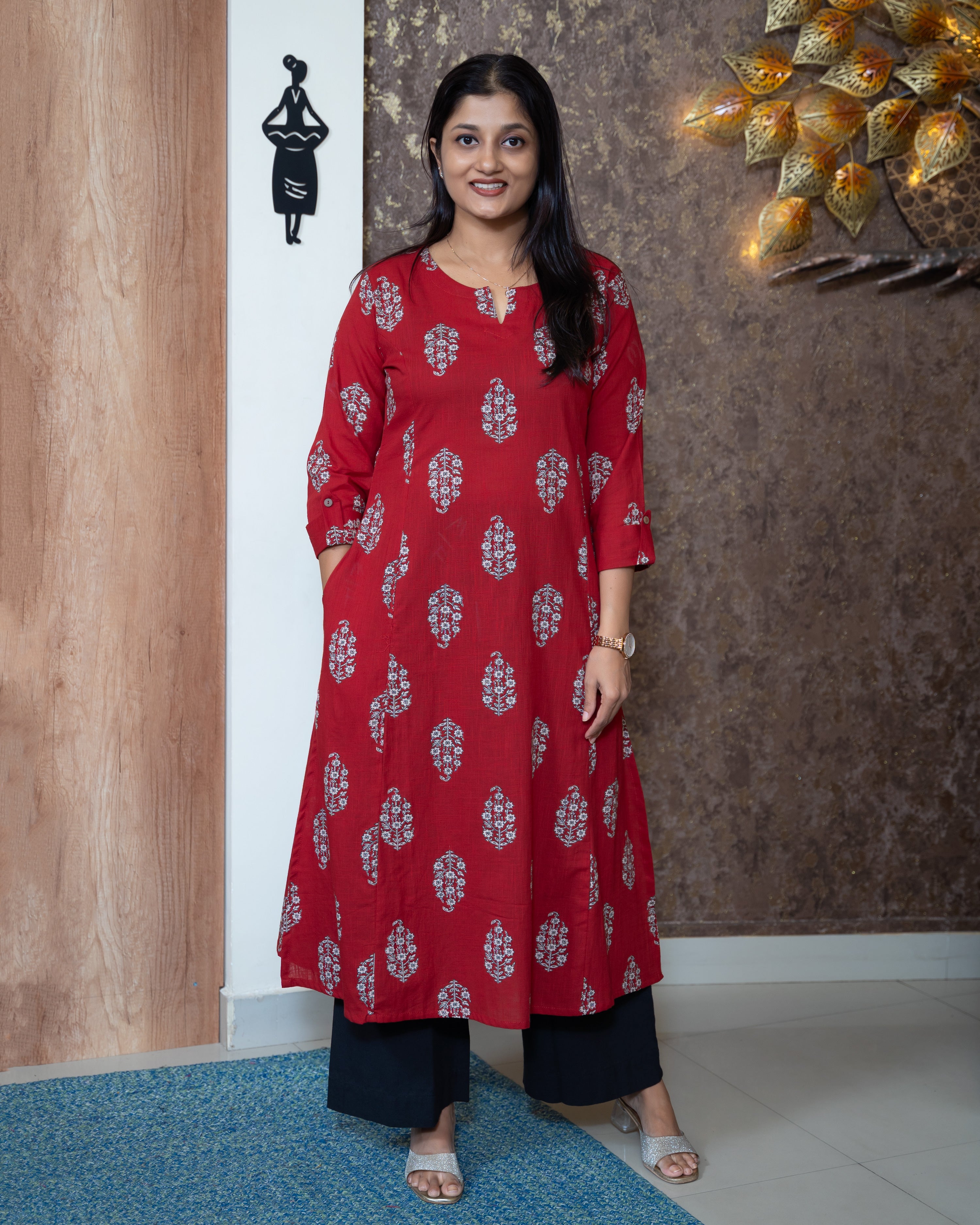 Load image into Gallery viewer, Cotton Kurti-8256
