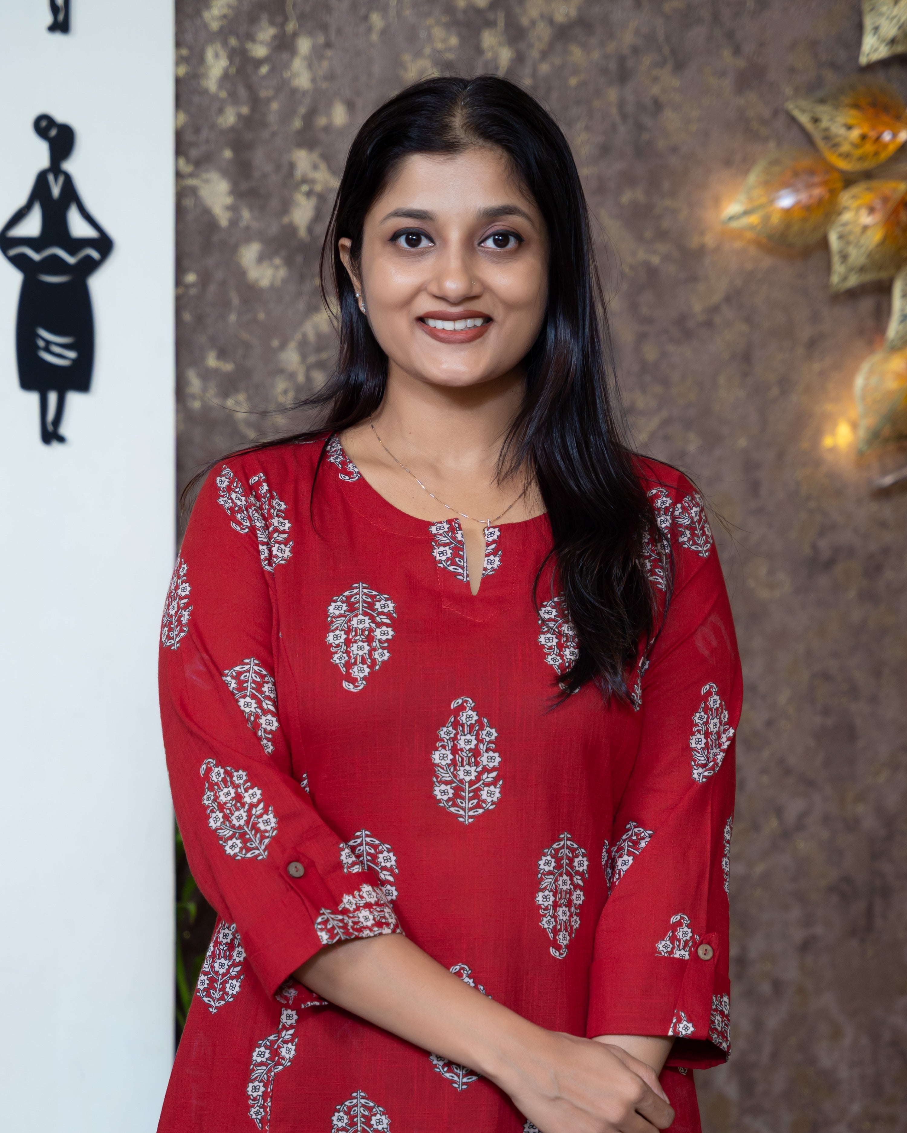 Load image into Gallery viewer, Cotton Kurti-8256
