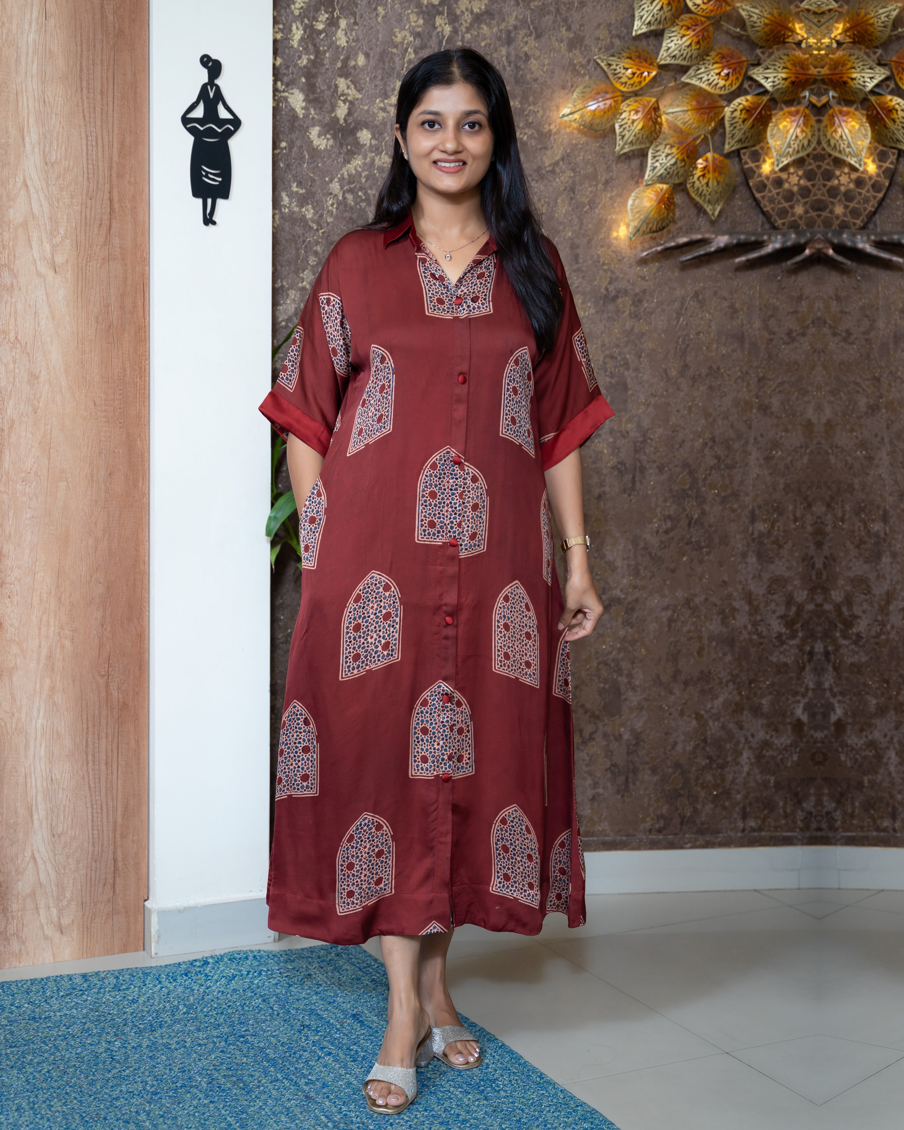 Load image into Gallery viewer, Modal Silk Designer Kurti(Pre-Order)-1078
