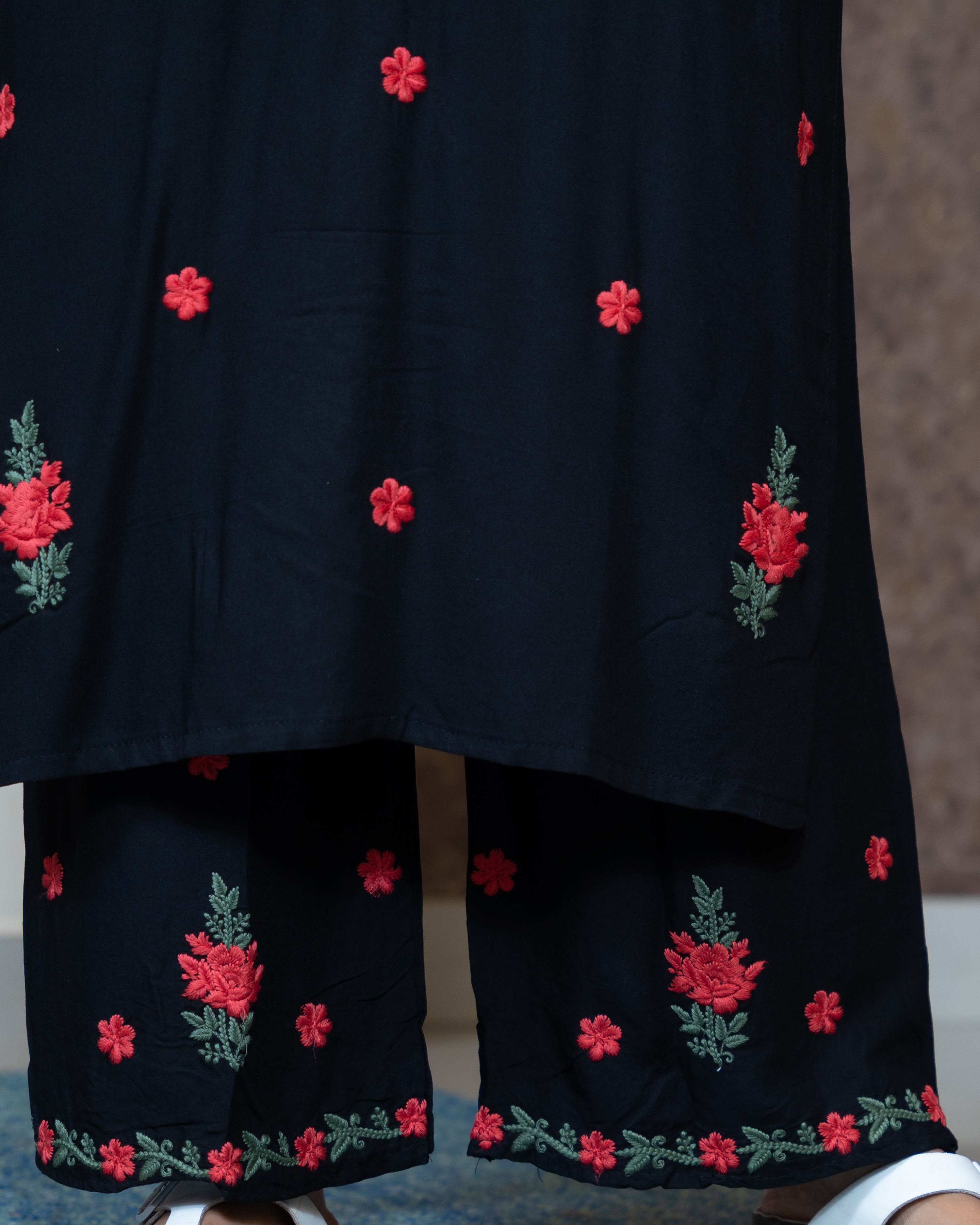 Load image into Gallery viewer, Rayon Cotton Co-Ord Set-8314
