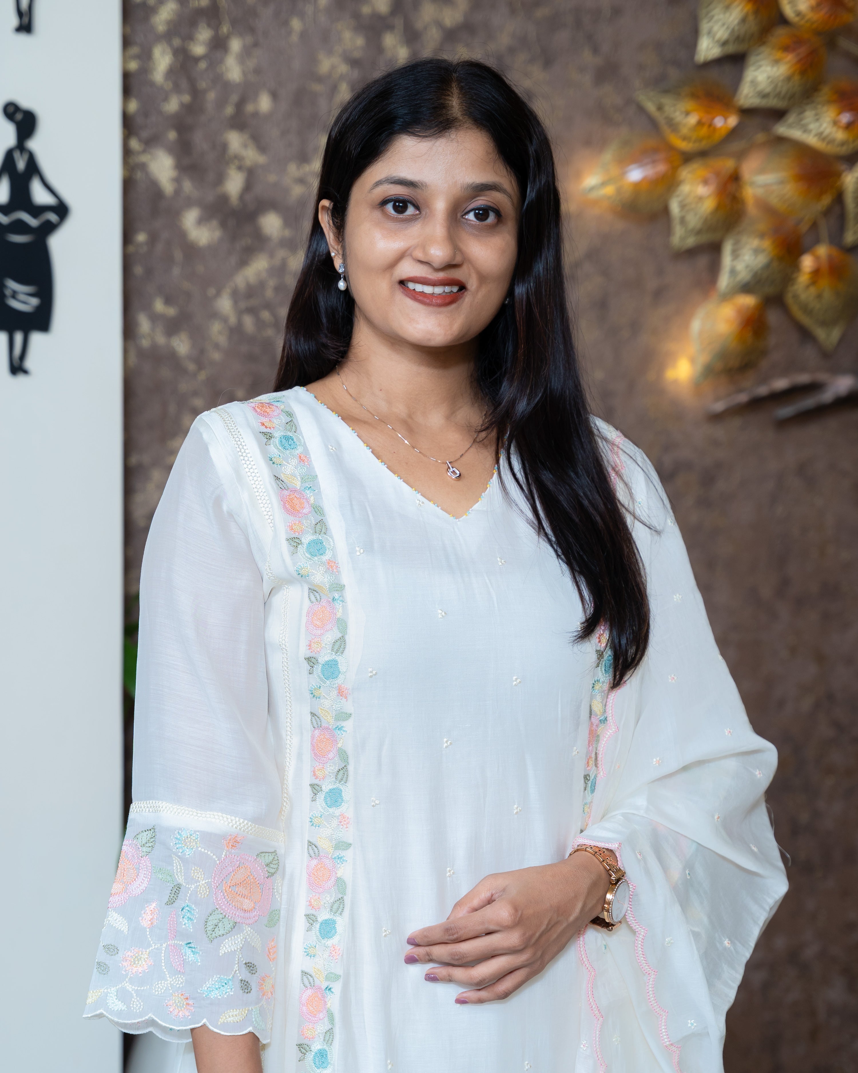 Load image into Gallery viewer, Mul Chanderi Suit-8682

