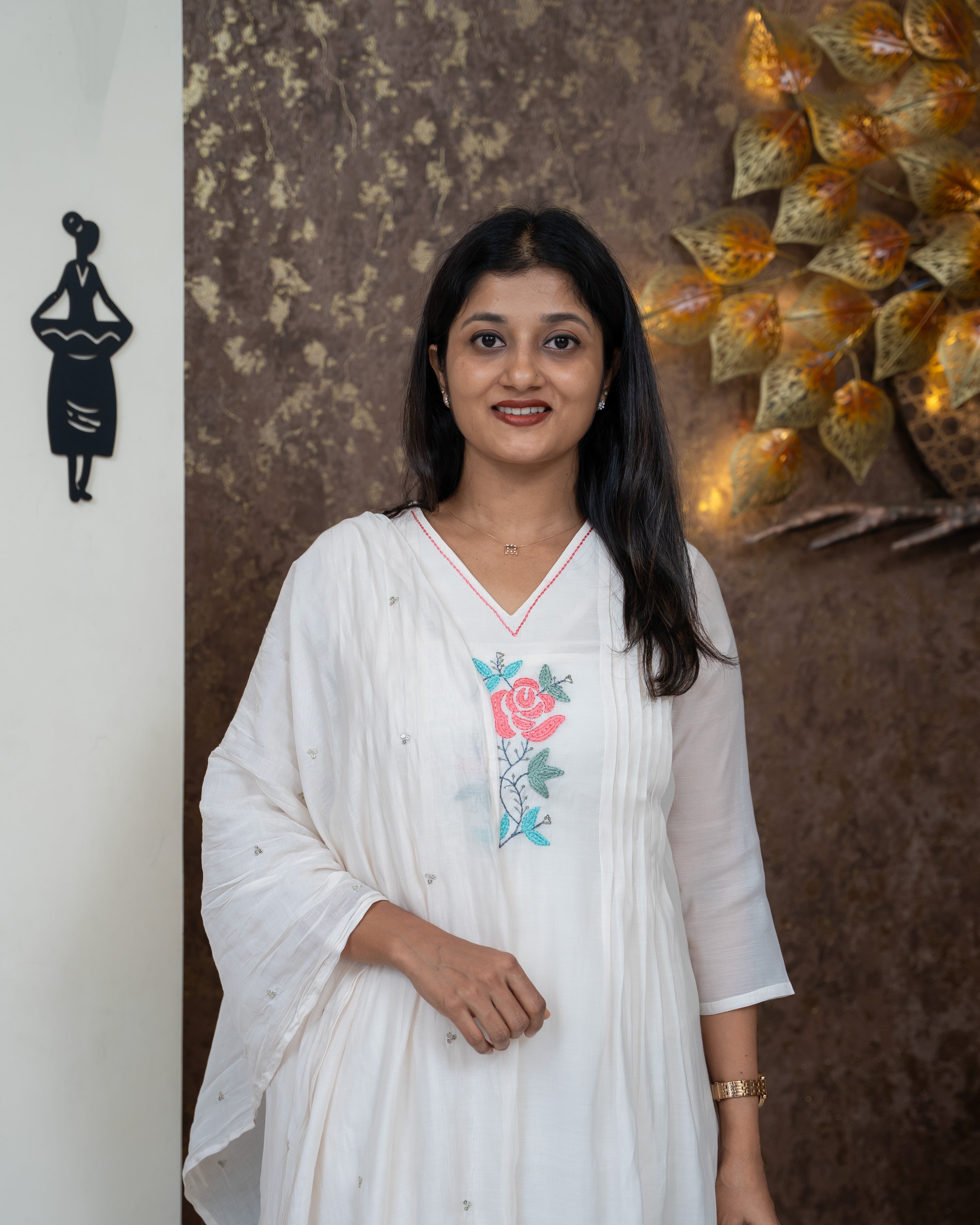 Load image into Gallery viewer, Mul Chanderi Suit-4191

