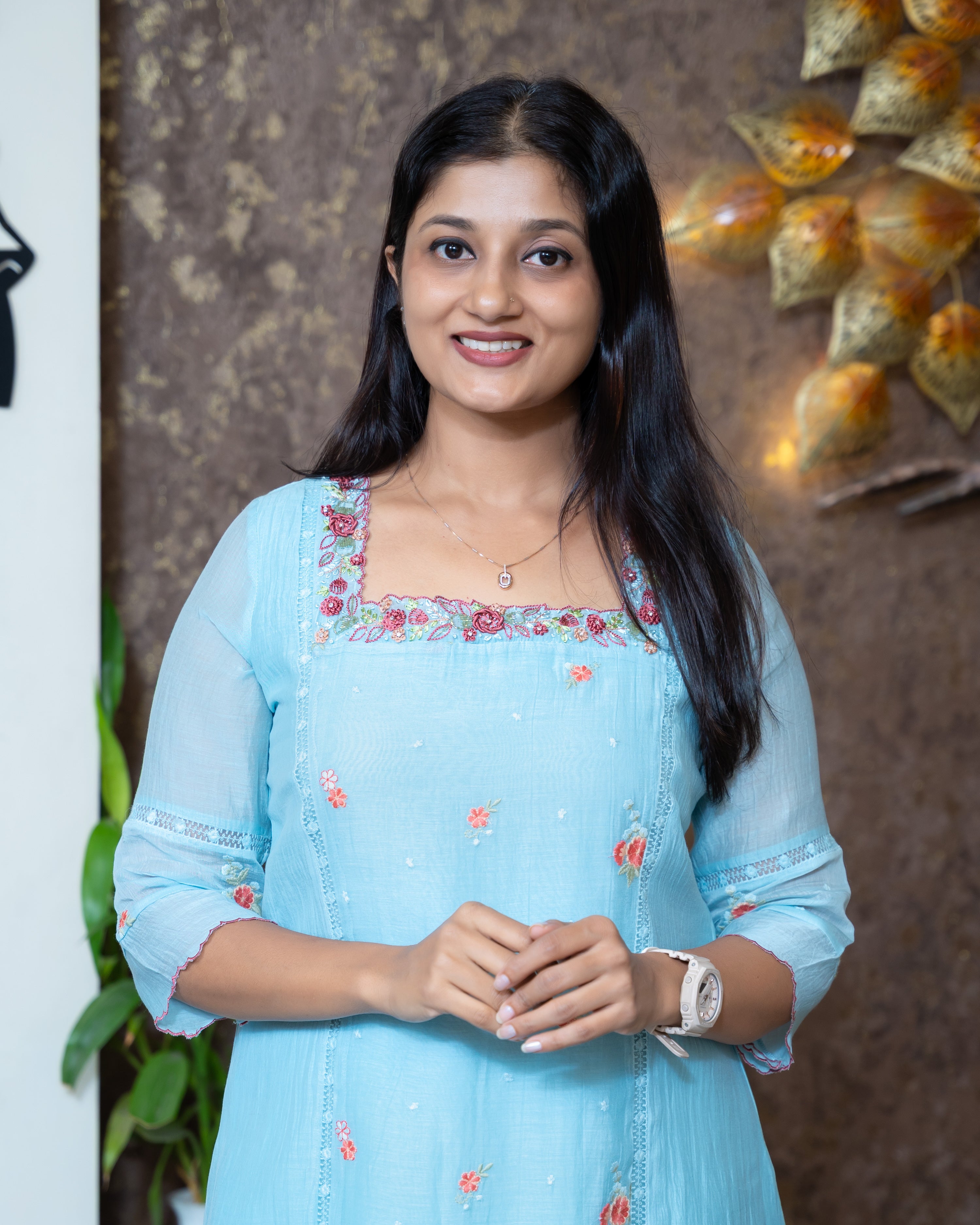 Load image into Gallery viewer, Mul Chanderi Designer Kurti(Pre-Order)-1120
