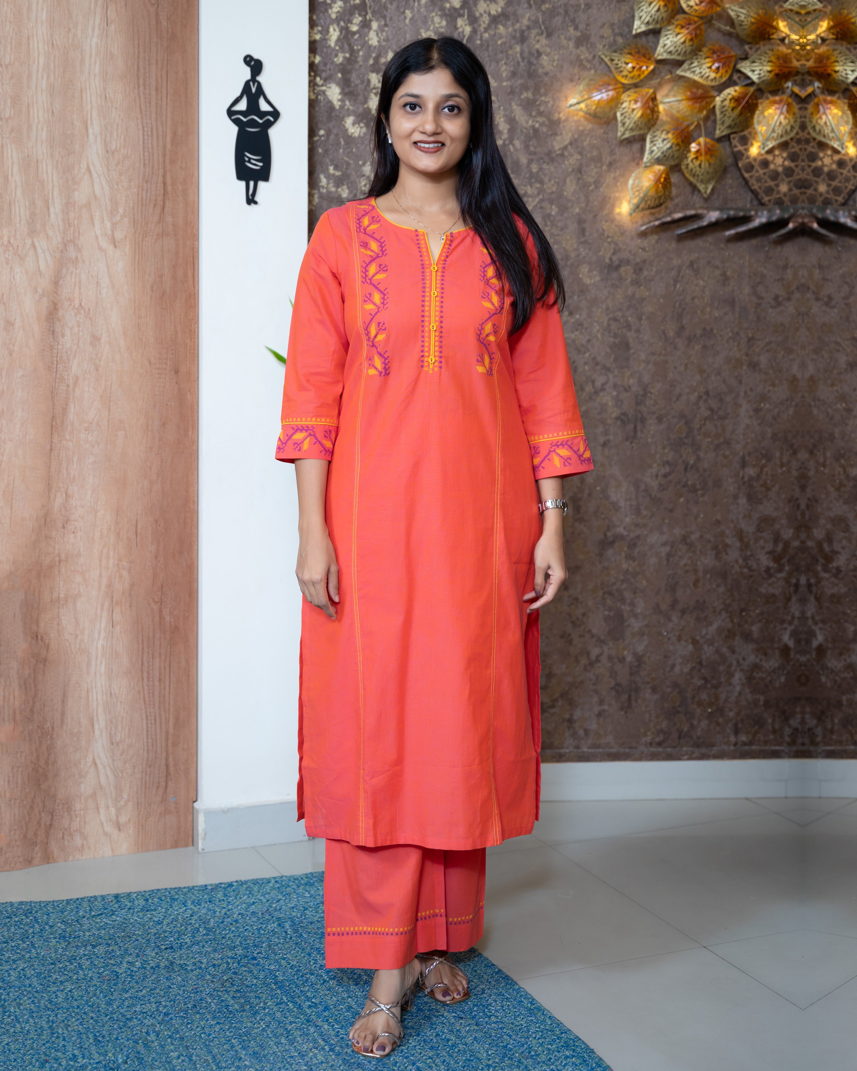 Load image into Gallery viewer, Cotton Co-Ord Set-8727
