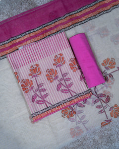 Net Kota Unstitched Suit-4157