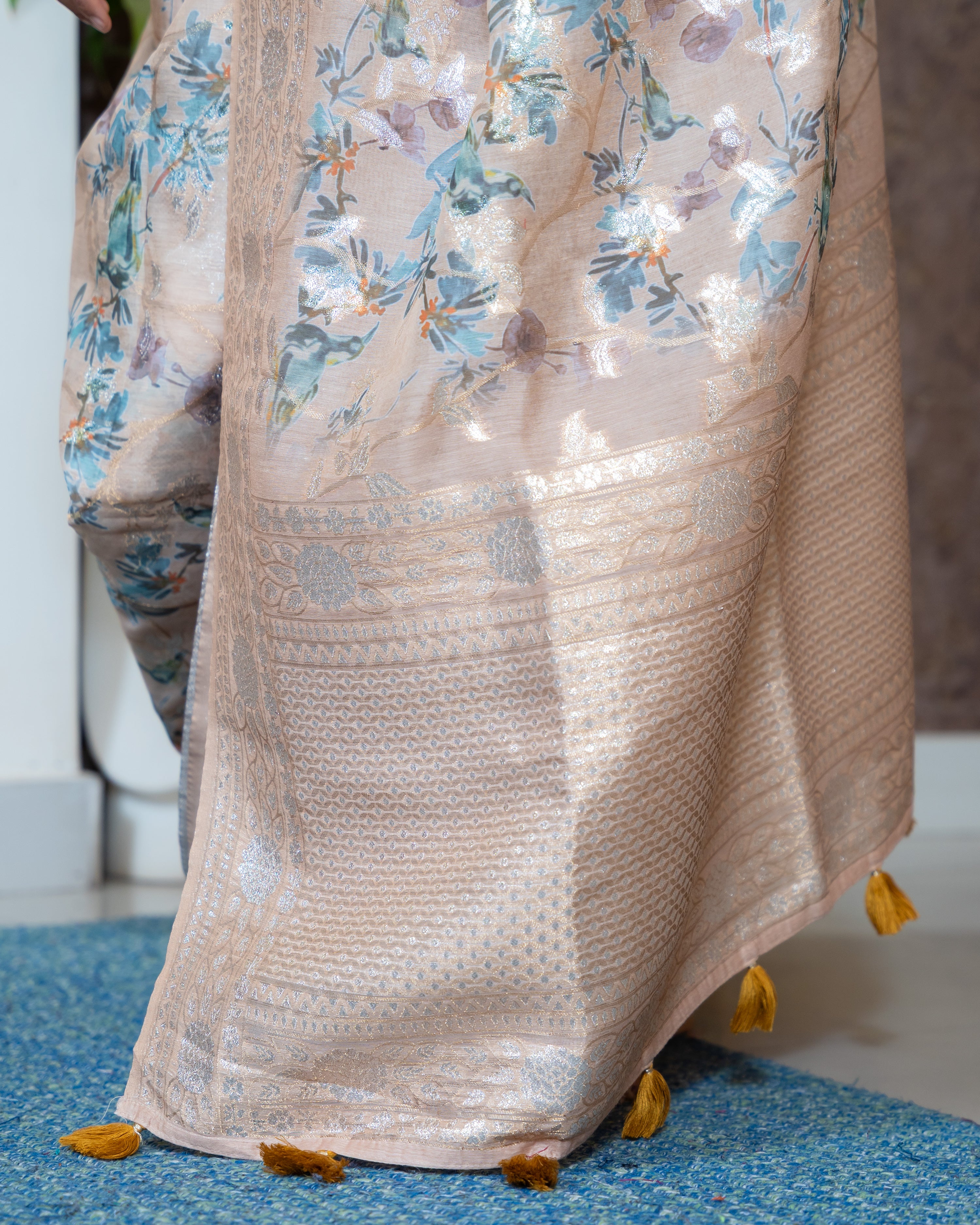 Load image into Gallery viewer, Chanderi Silk Saree-2530
