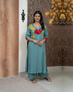 Modal Silk Co-Ord Set-4226
