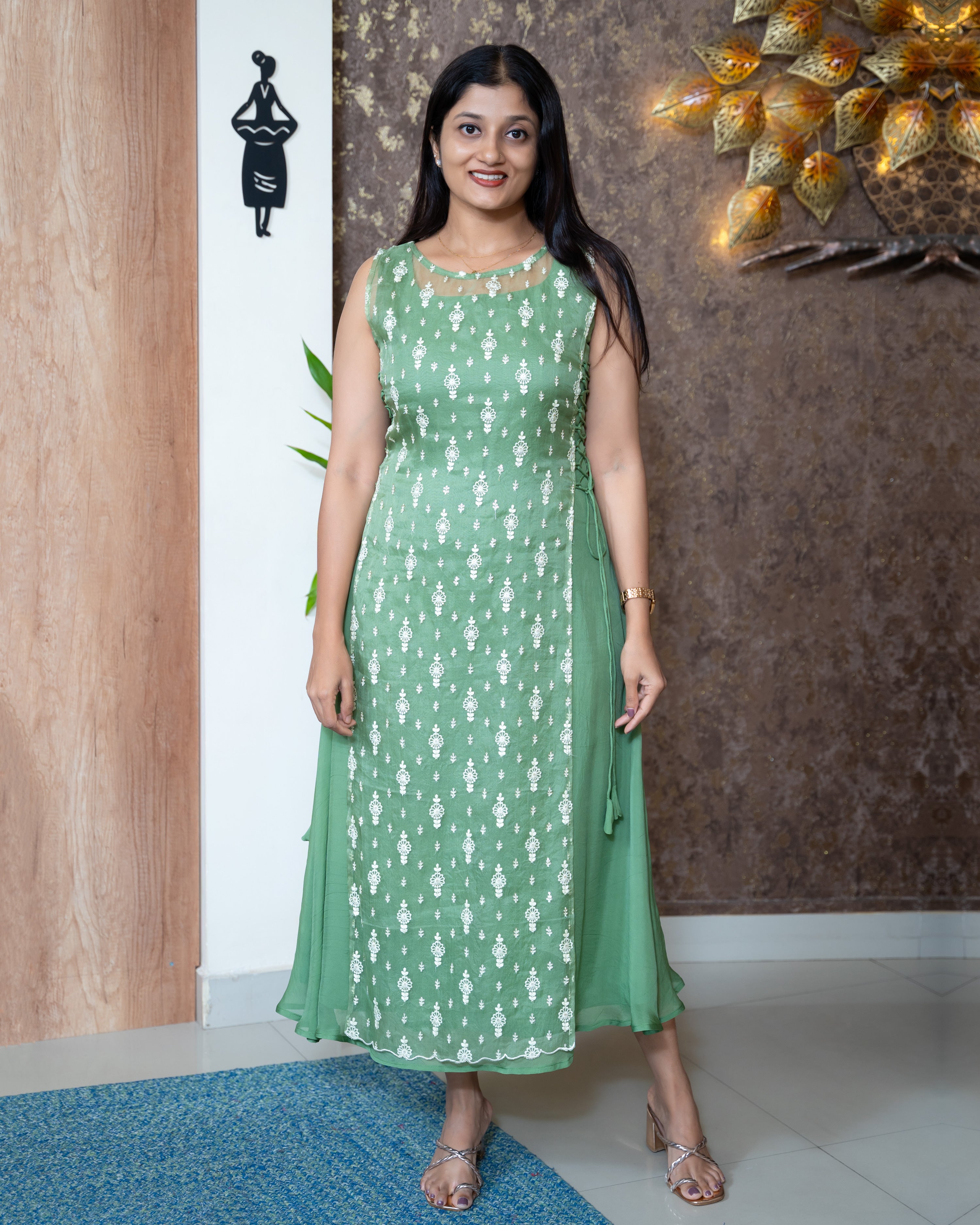 Load image into Gallery viewer, Viscose Organza Designer Wear(Pre-Order)-1157
