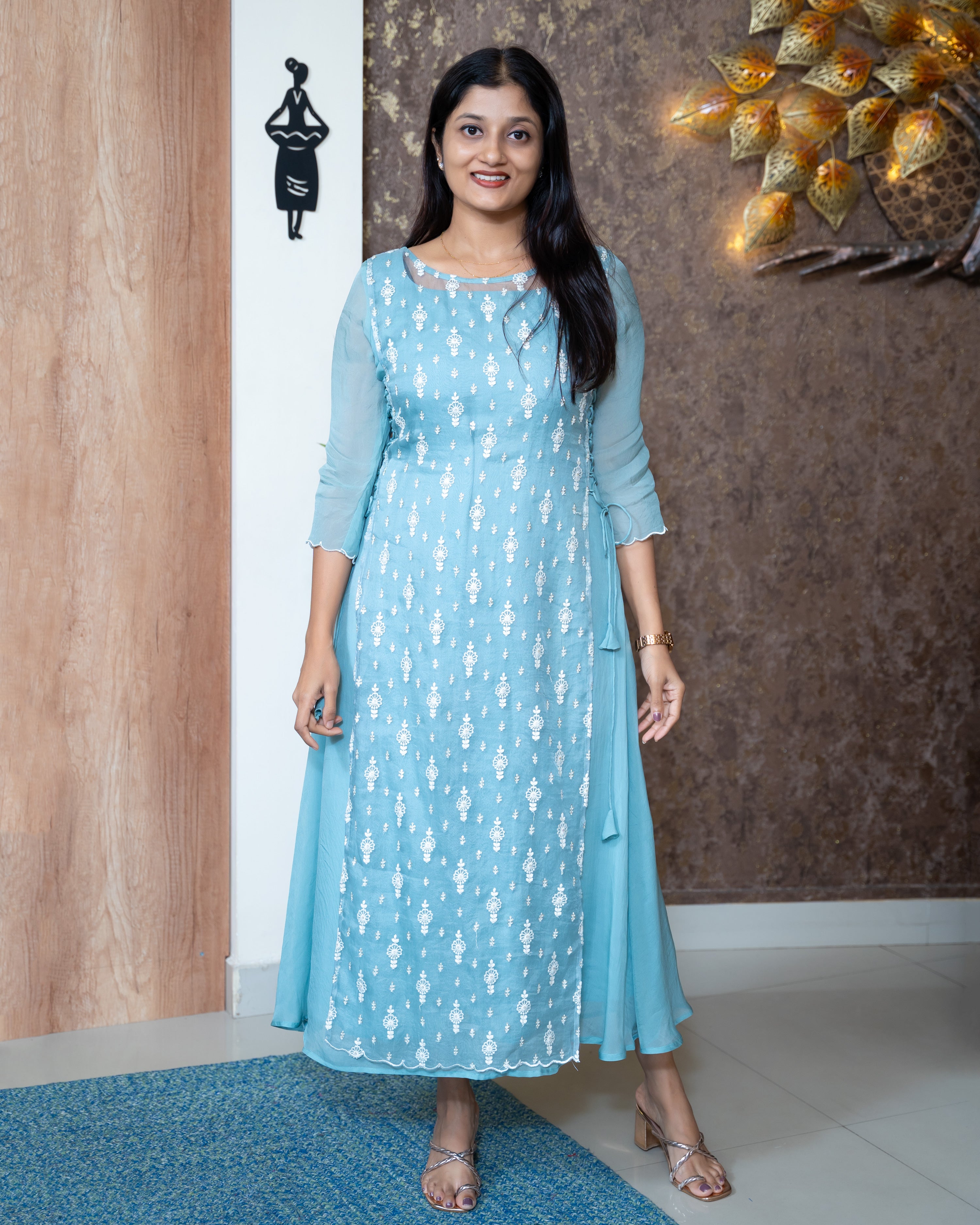Load image into Gallery viewer, Viscose Organza Designer Wear(Pre-Order)-1157

