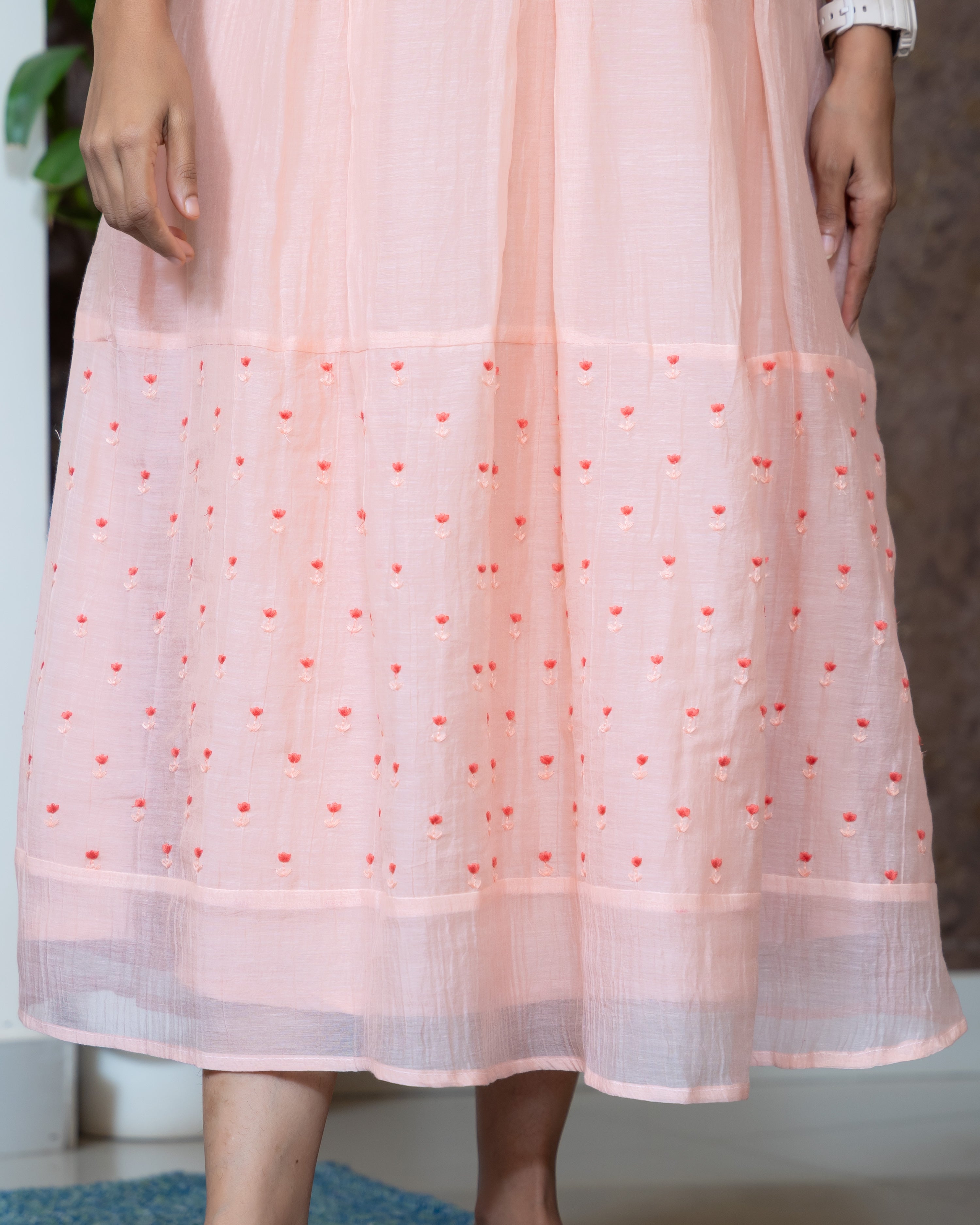 Load image into Gallery viewer, Mul Chanderi Kurti(Pre-Order)-1091
