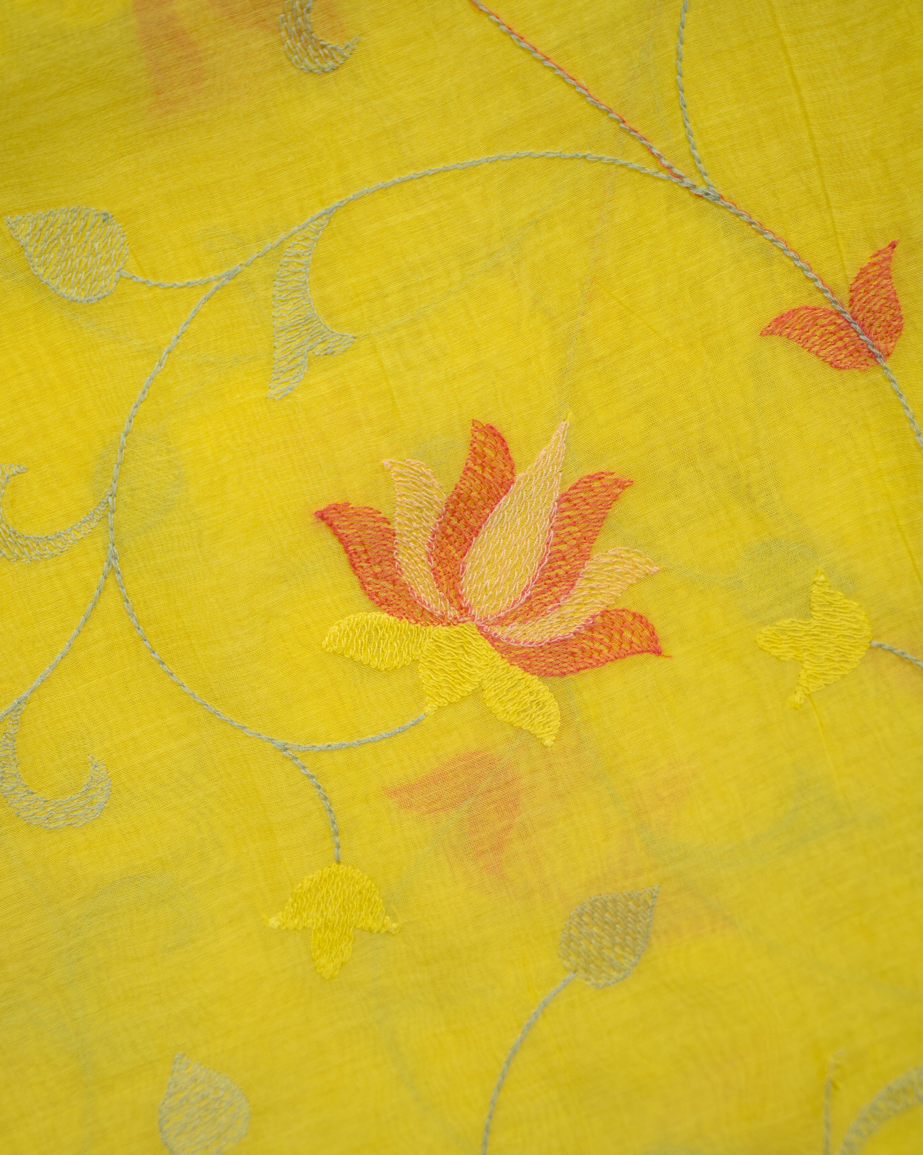 Load image into Gallery viewer, Mul Chanderi Fabric-6846
