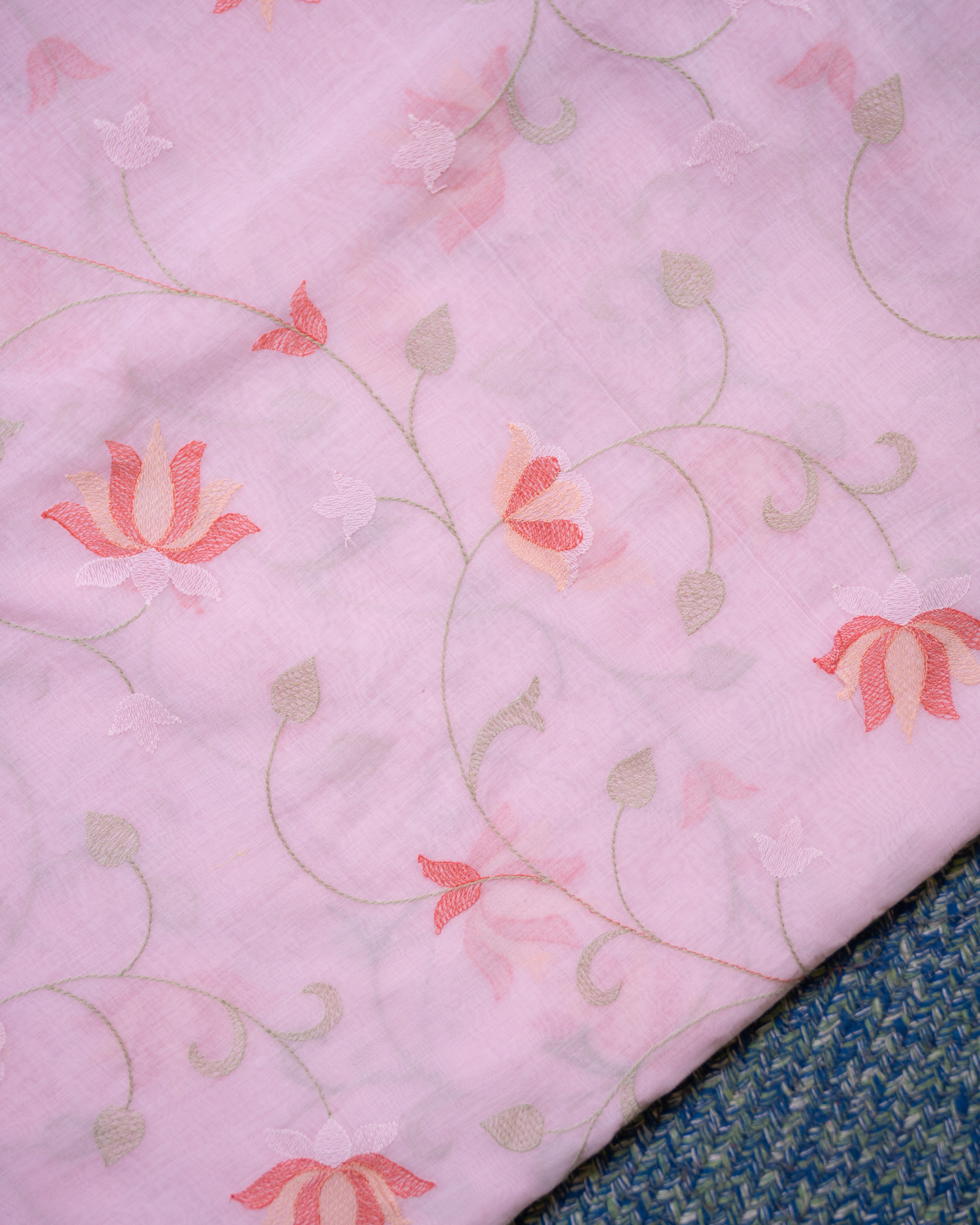 Load image into Gallery viewer, Mul Chanderi Fabric-6846
