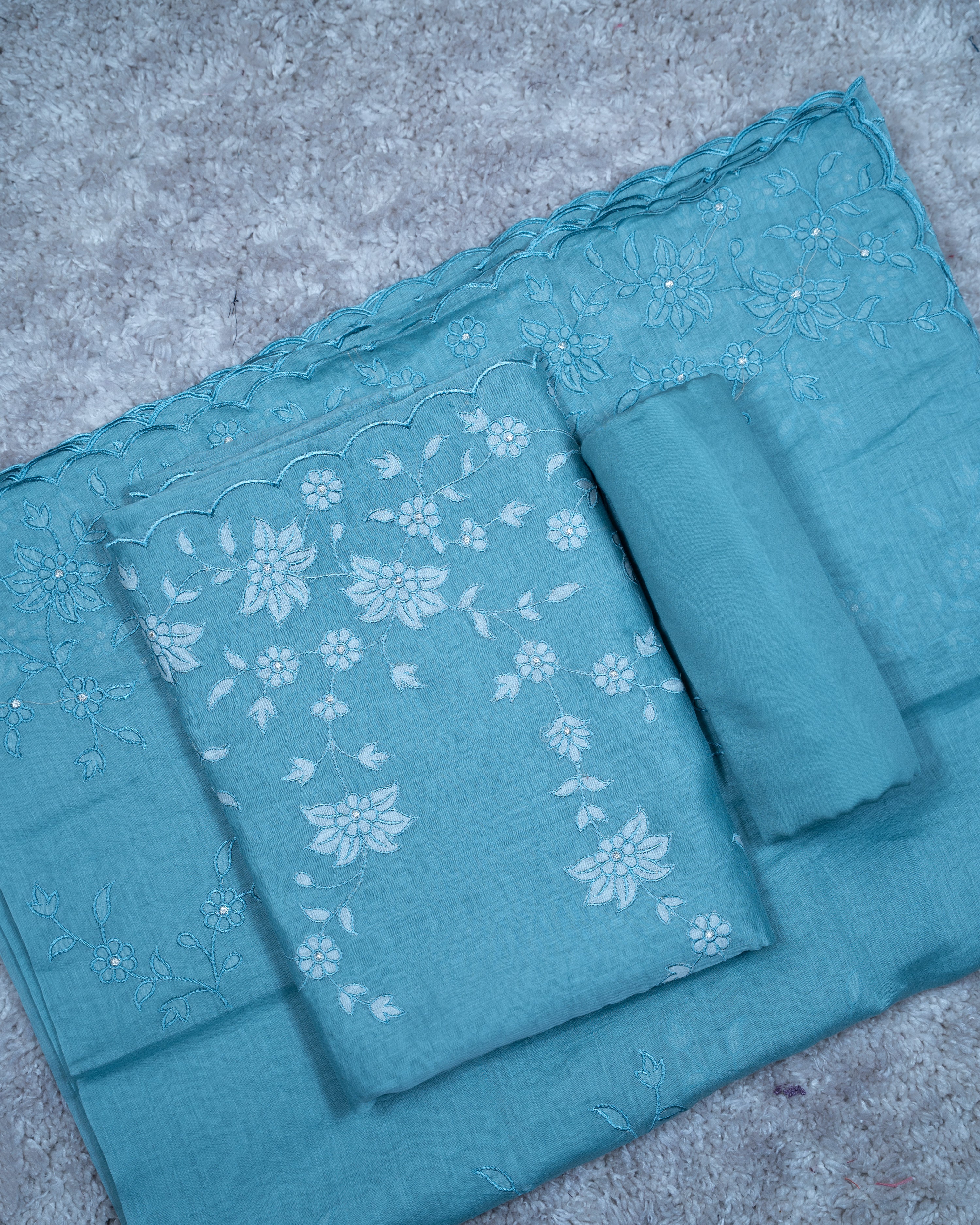Load image into Gallery viewer, Pure Mul Chanderi Unstitched Suit-4150
