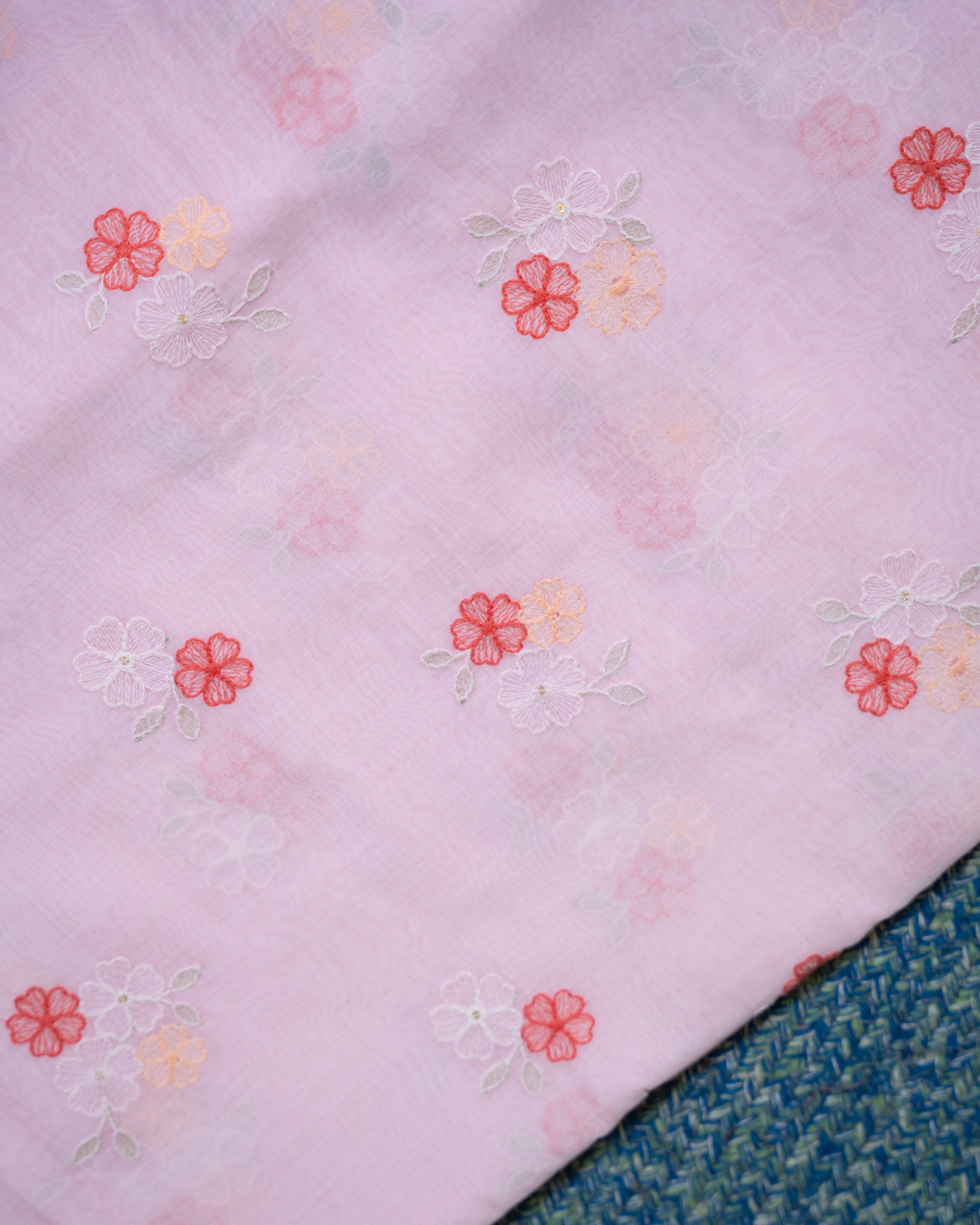 Load image into Gallery viewer, Mul Chanderi Fabric-6847
