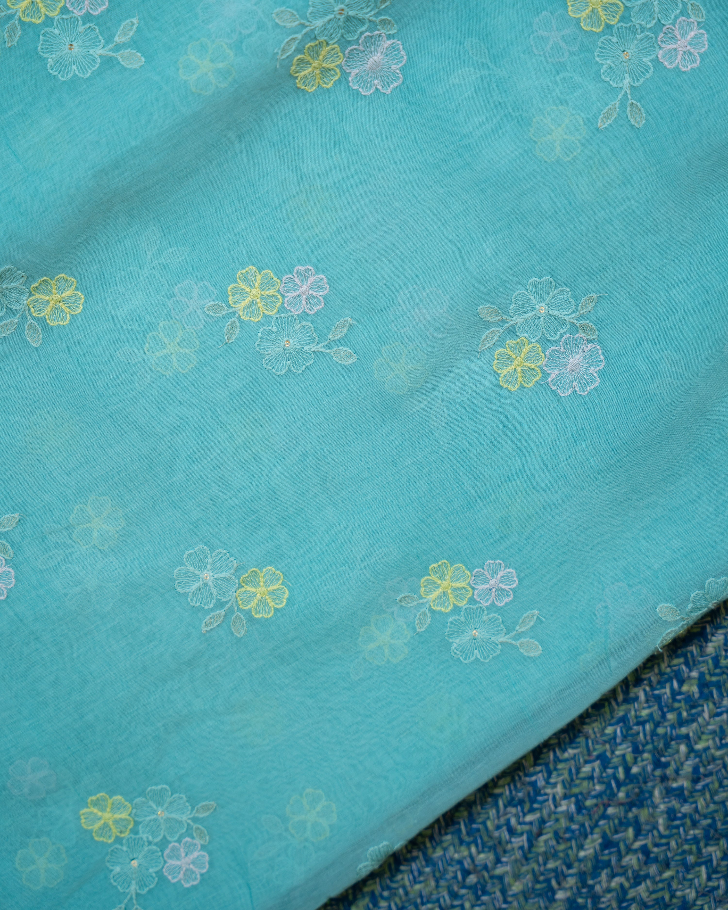 Load image into Gallery viewer, Mul Chanderi Fabric-6847
