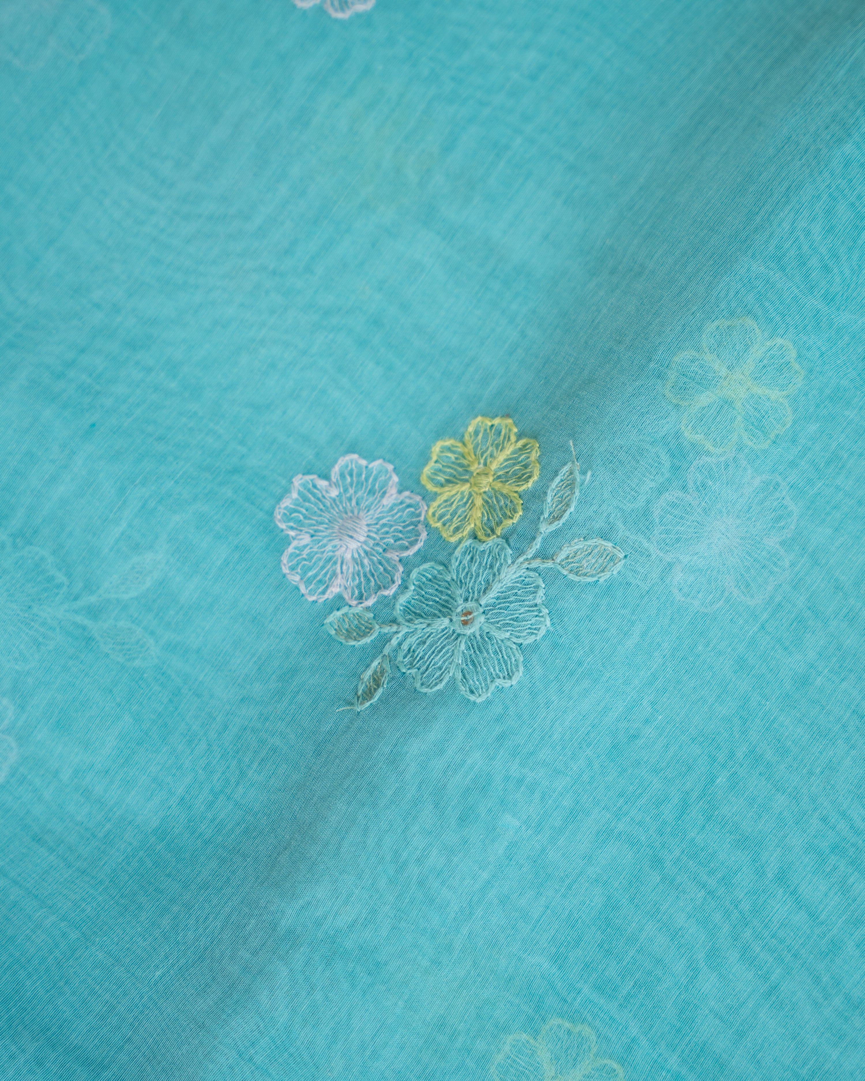 Load image into Gallery viewer, Mul Chanderi Fabric-6847
