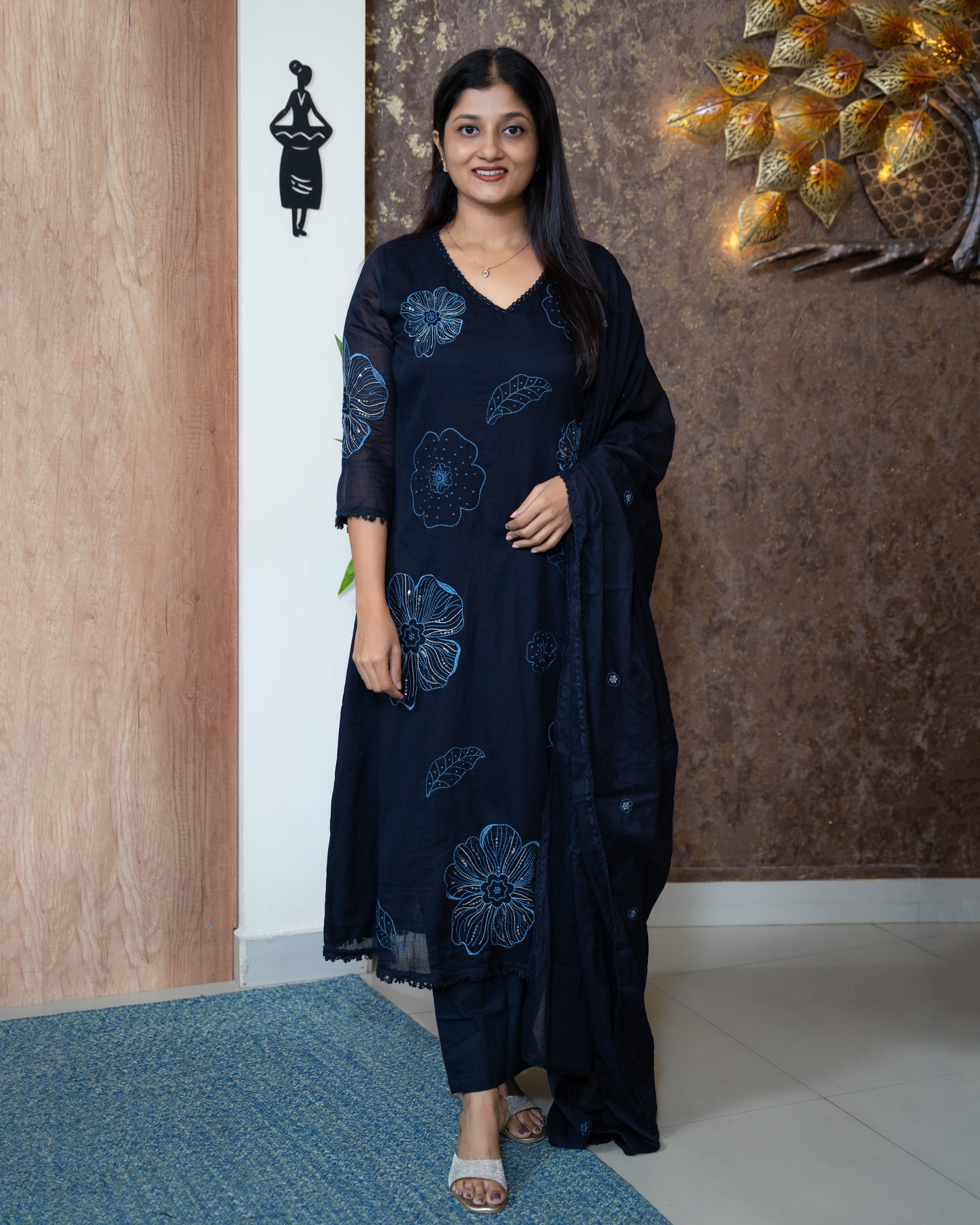 Load image into Gallery viewer, Mul Cotton Suit-8819
