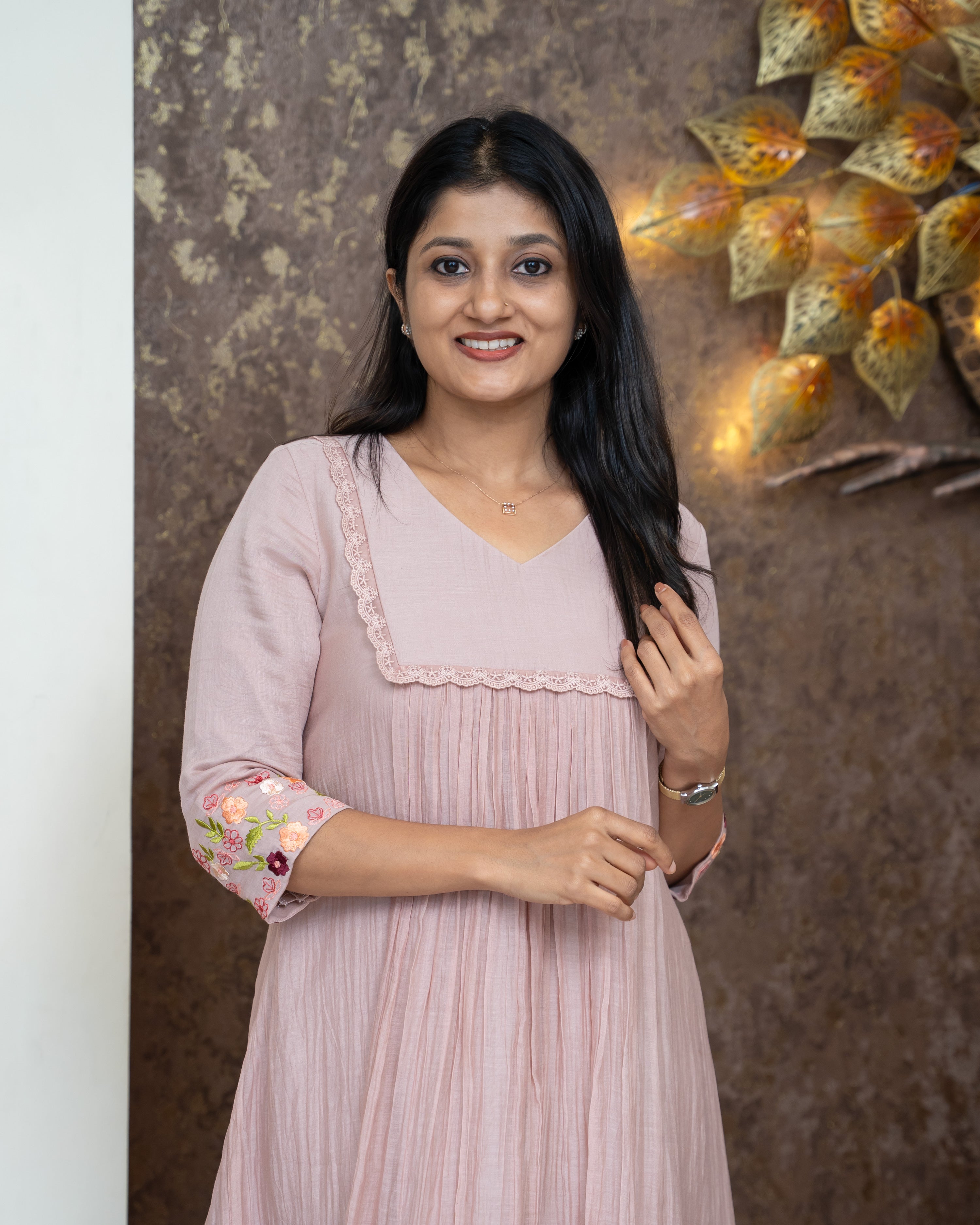 Load image into Gallery viewer, Mul Chanderi Designer Kurti(Pre-Order)-4265

