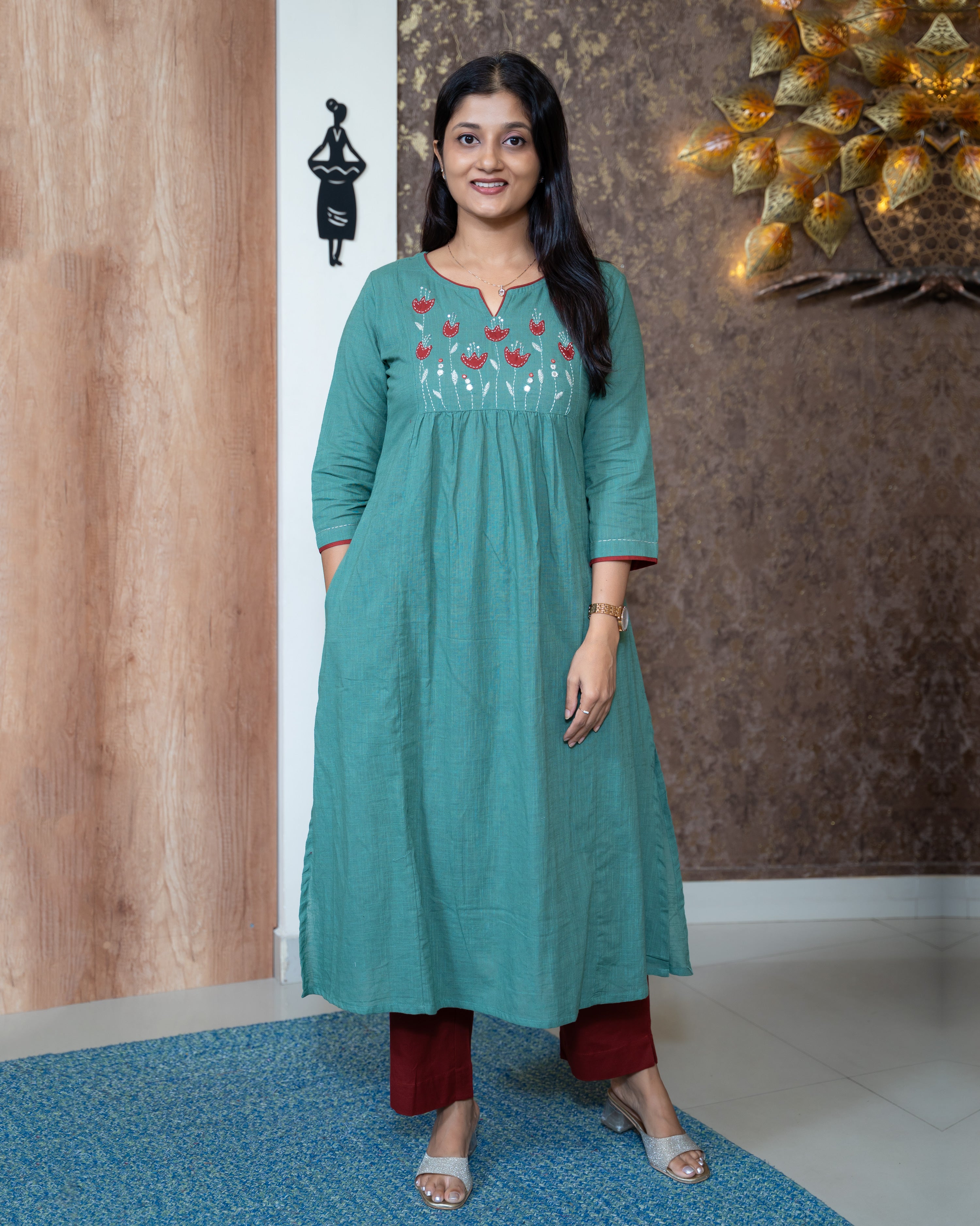 Load image into Gallery viewer, Cotton Kurti-8392
