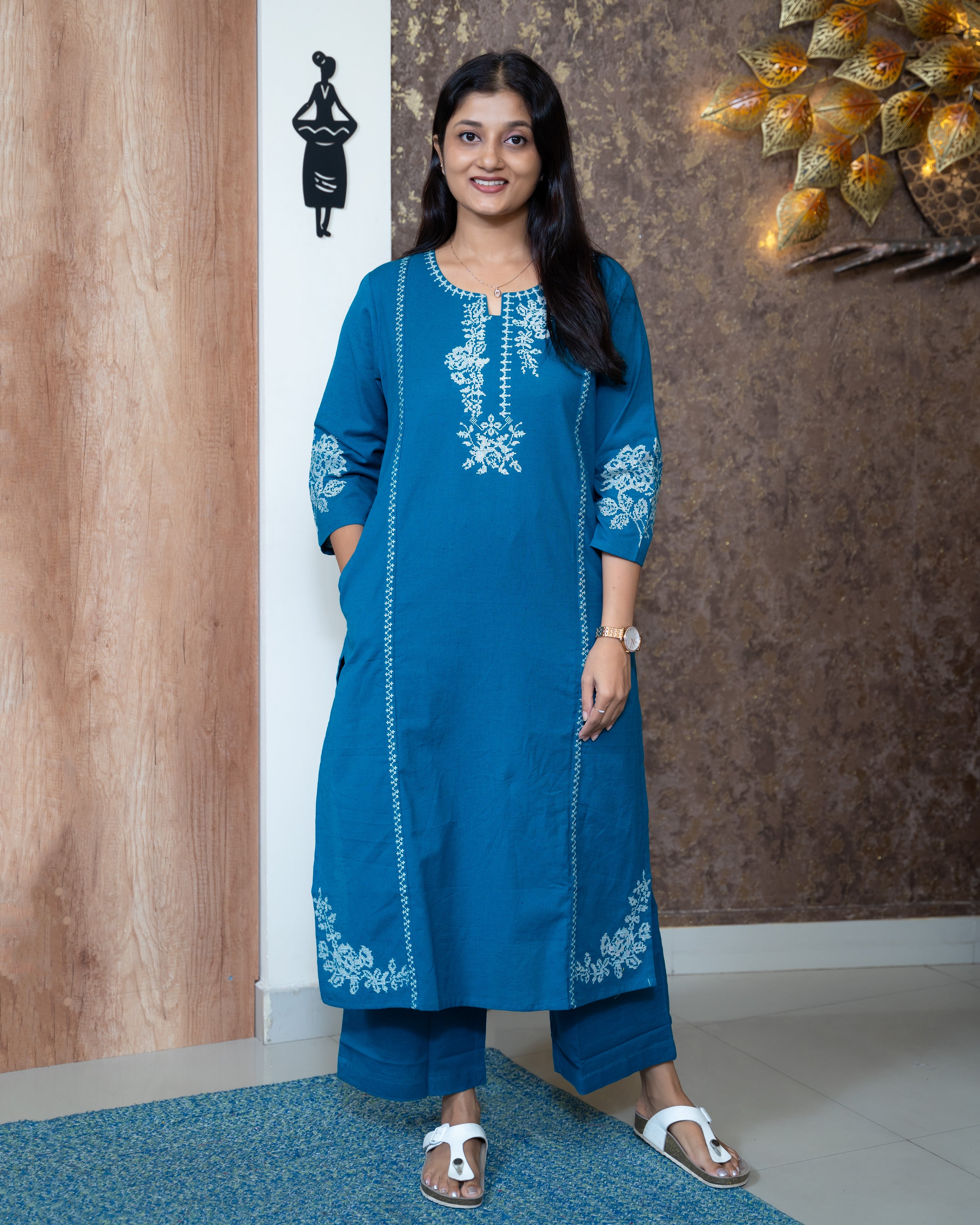 Load image into Gallery viewer, Cotton Co-Ord Set-8378
