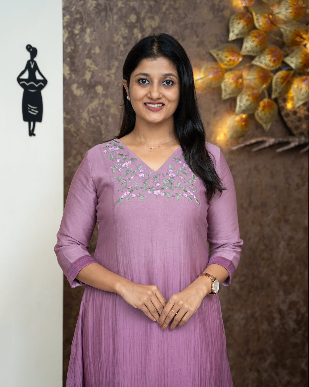 Mul Chanderi Designer Kurti(Pre-Order)-4277