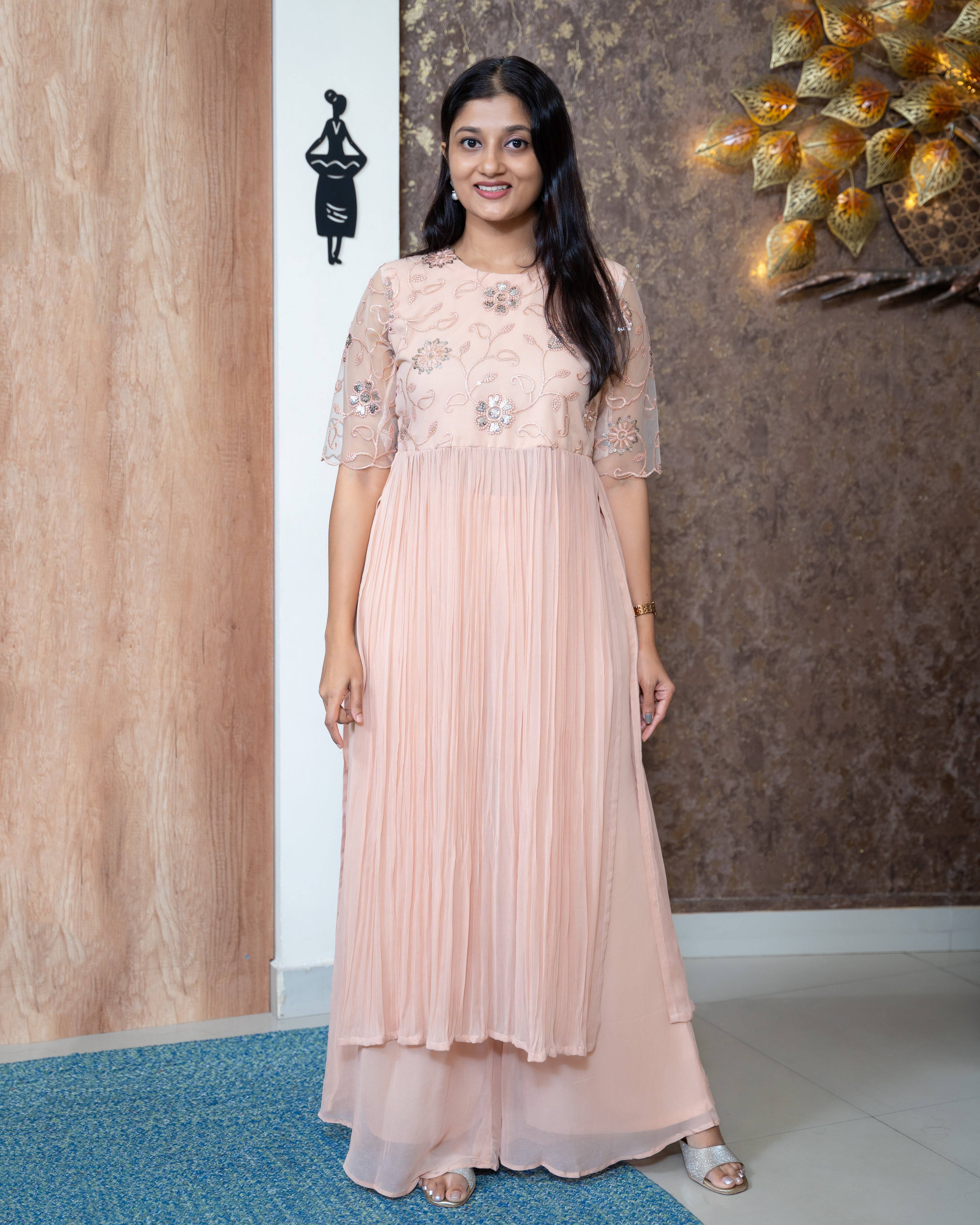Load image into Gallery viewer, Viscose Georgette Designer Wear(Pre-Order)-1035
