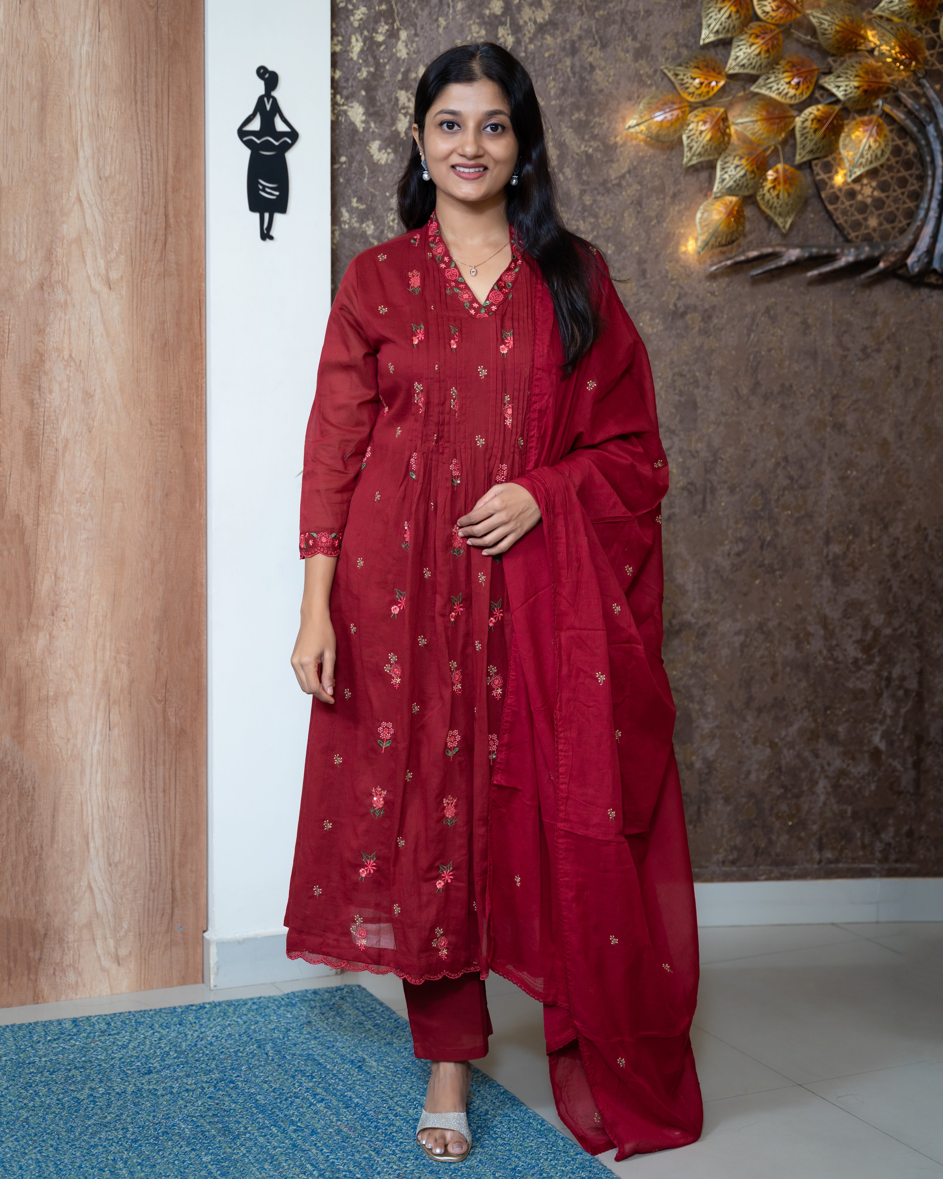 Load image into Gallery viewer, Mul Cotton Suit-8444
