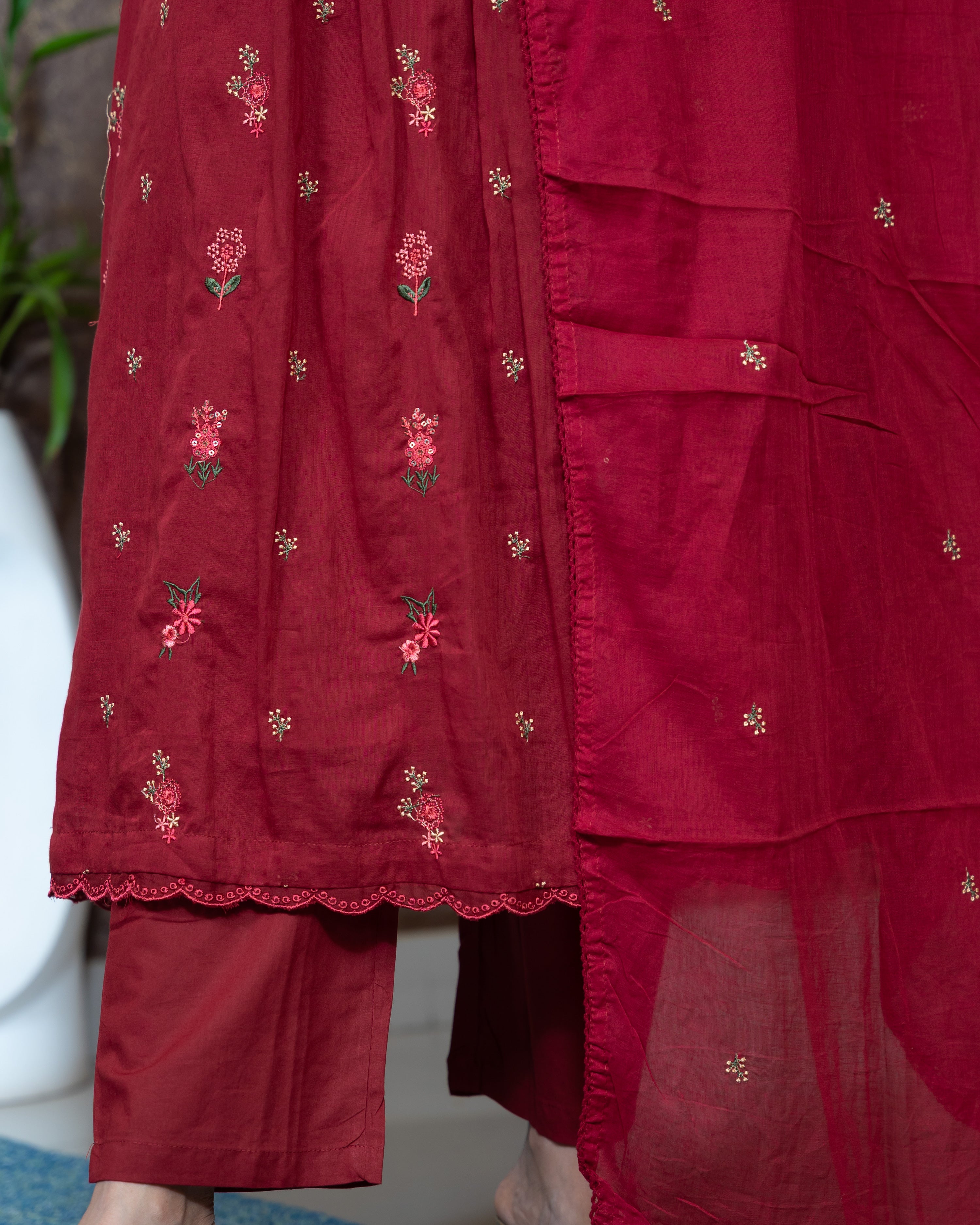 Load image into Gallery viewer, Mul Cotton Suit-8444
