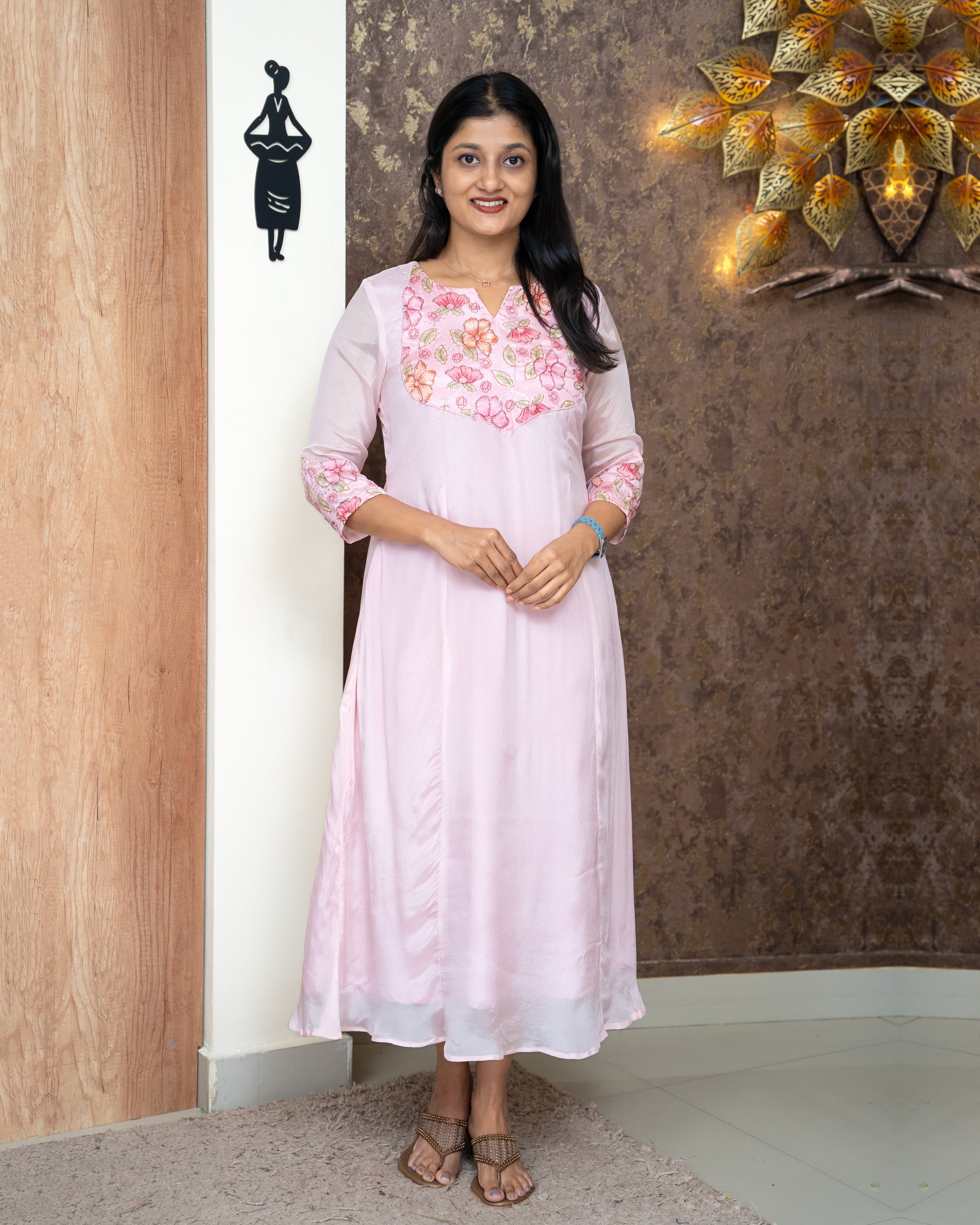 Load image into Gallery viewer, Chinnon Chiffon Designer Kurti(Pre-Order)-4301
