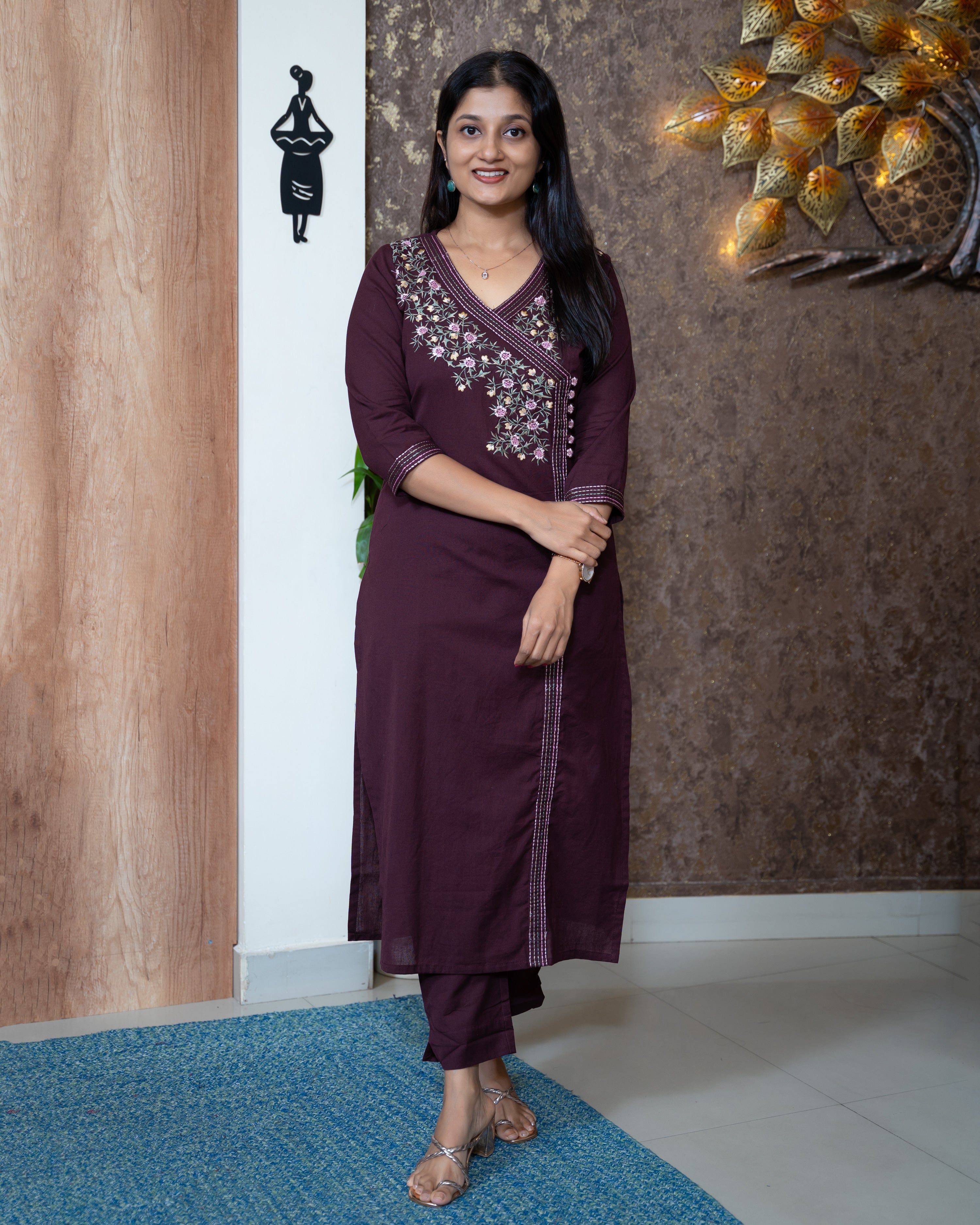 Load image into Gallery viewer, Cotton Co-ord Set-8464
