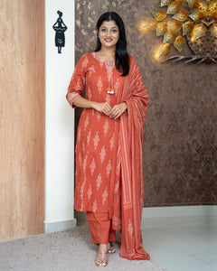 Pure Cotton Suit-4341