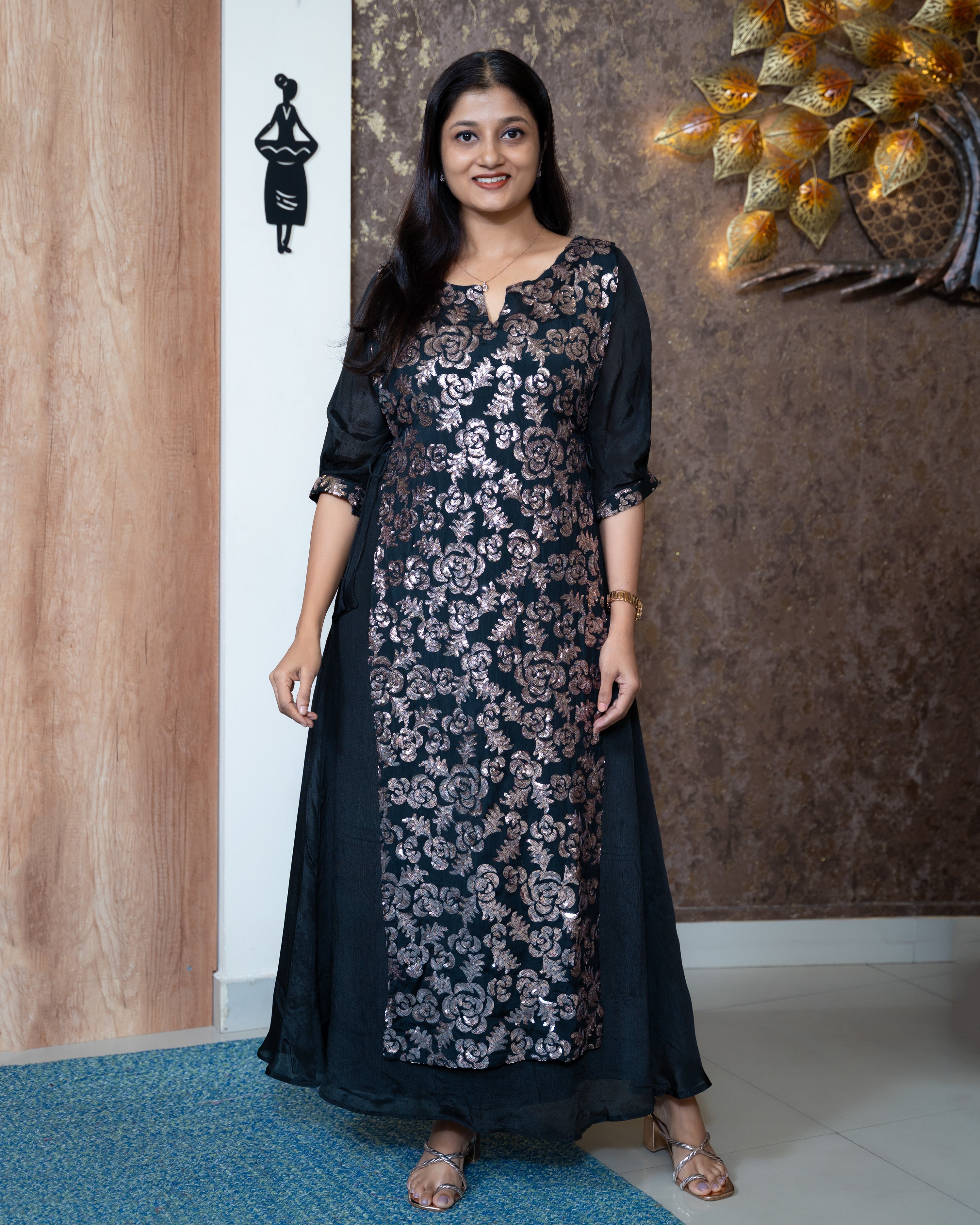 Load image into Gallery viewer, Chinnon Chiffon Designer Wear(Pre-Order)-1031
